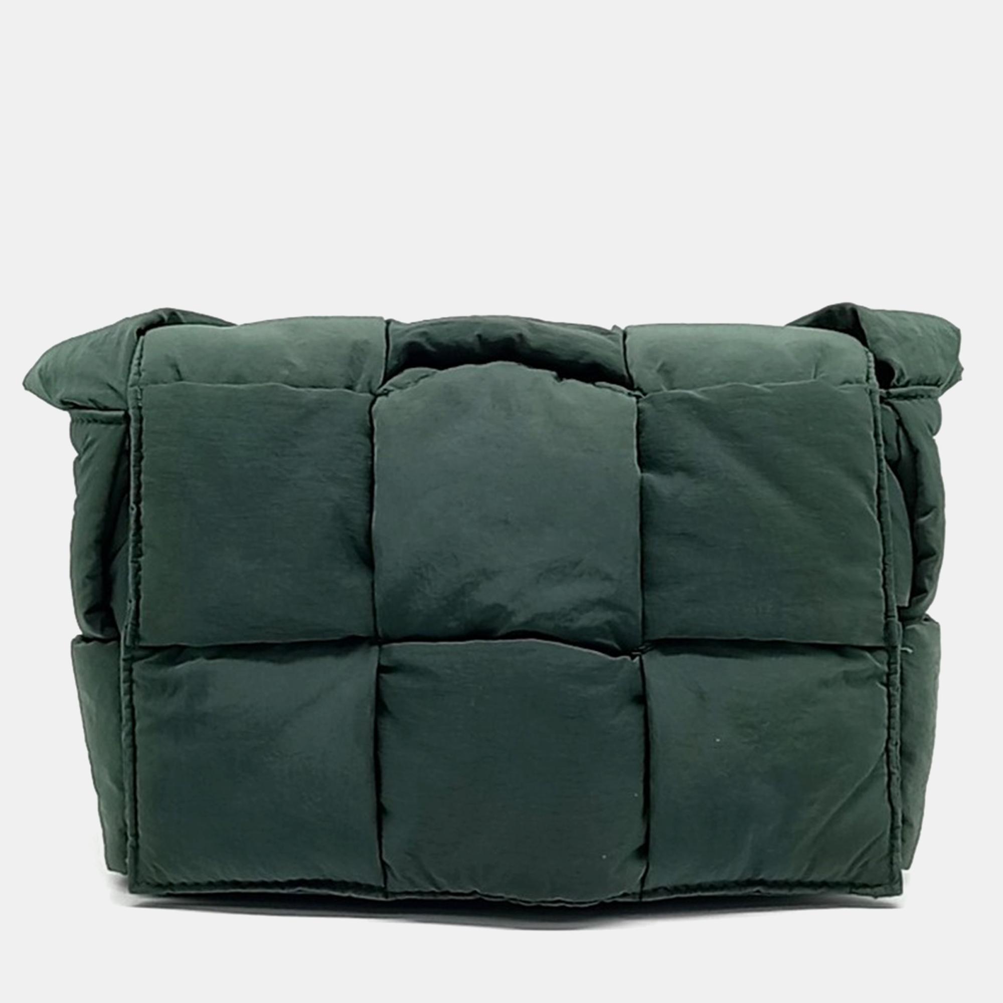 

Bottega Veneta Green Nylon Padded Tech Cassette Bag