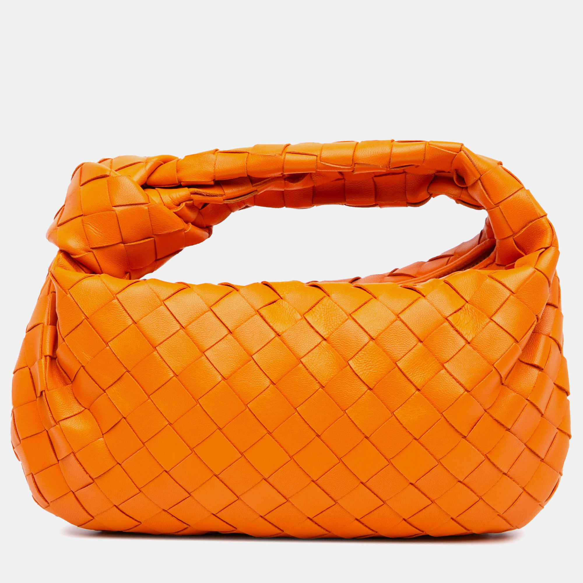 

Bottega Veneta Orange Mini Nappa Intrecciato Jodie