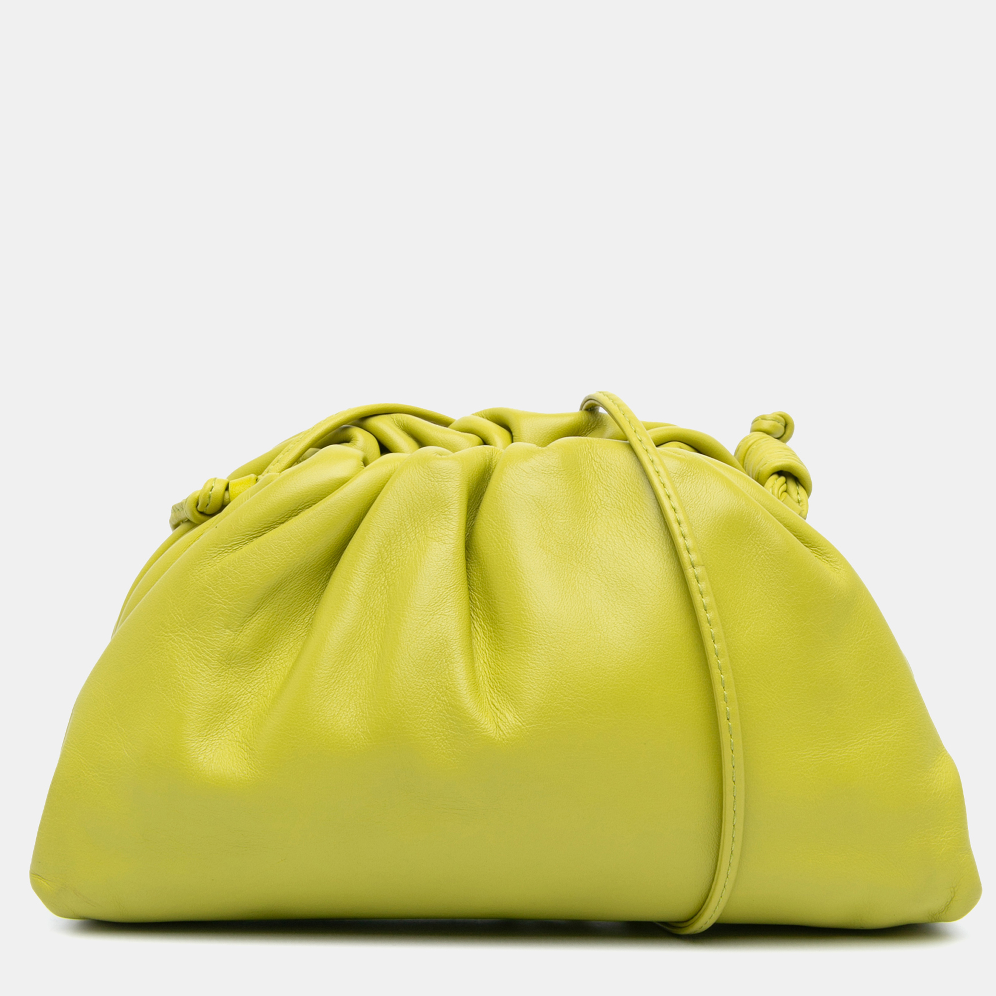 

Bottega Veneta Green Lambskin The Mini Pouch