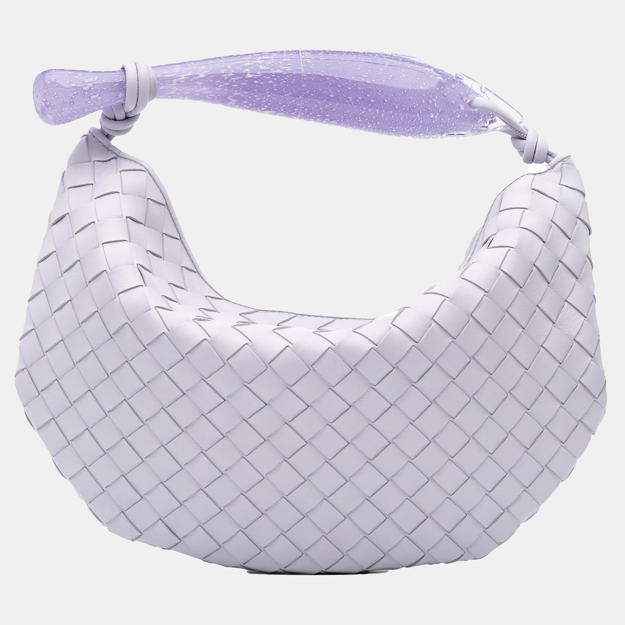 

Bottega Veneta Purple Murano Glass Lambskin Intrecciato Sardine