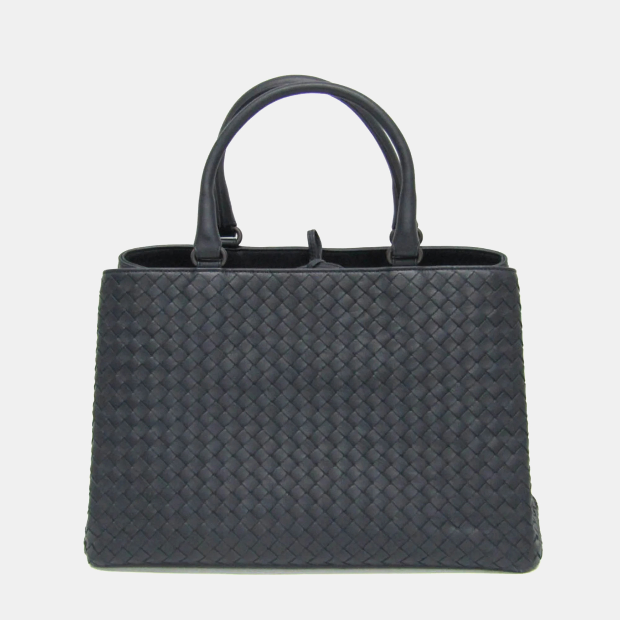 

Bottega Veneta Intrecciato Leather Handbag Navy, Navy blue