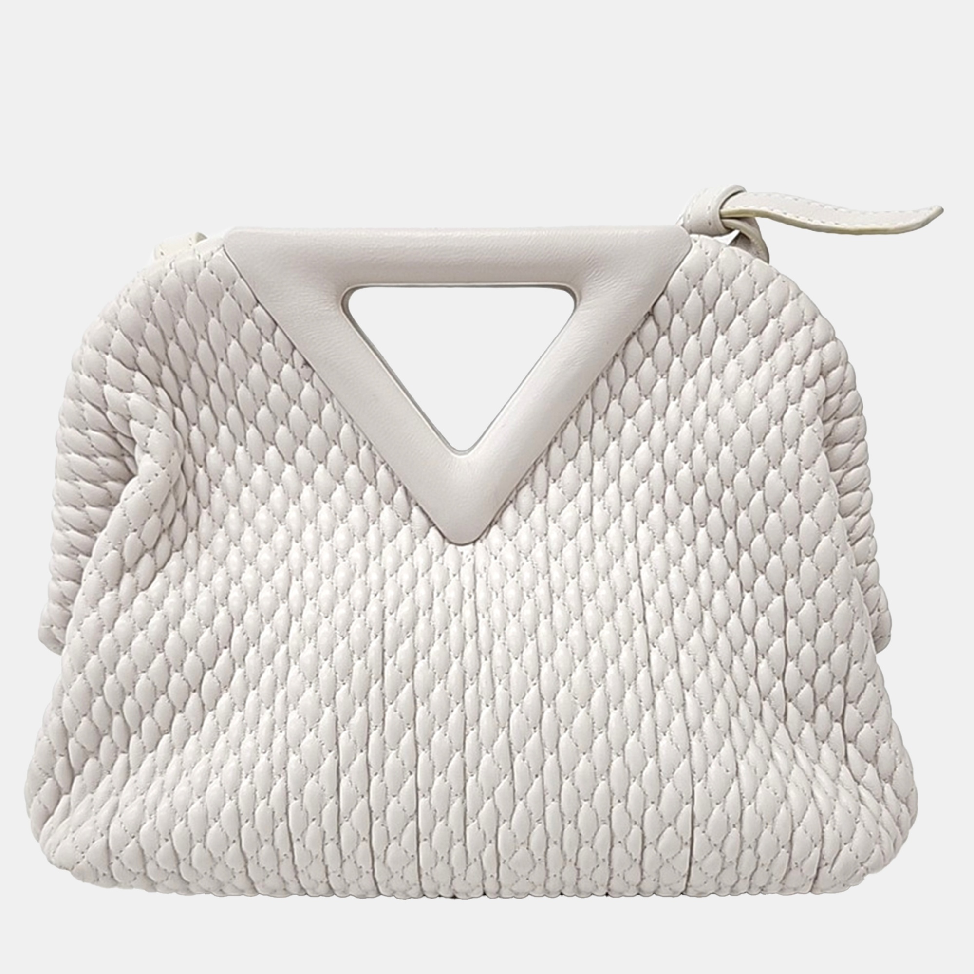 

Bottega Veneta White Leather Point Bag
