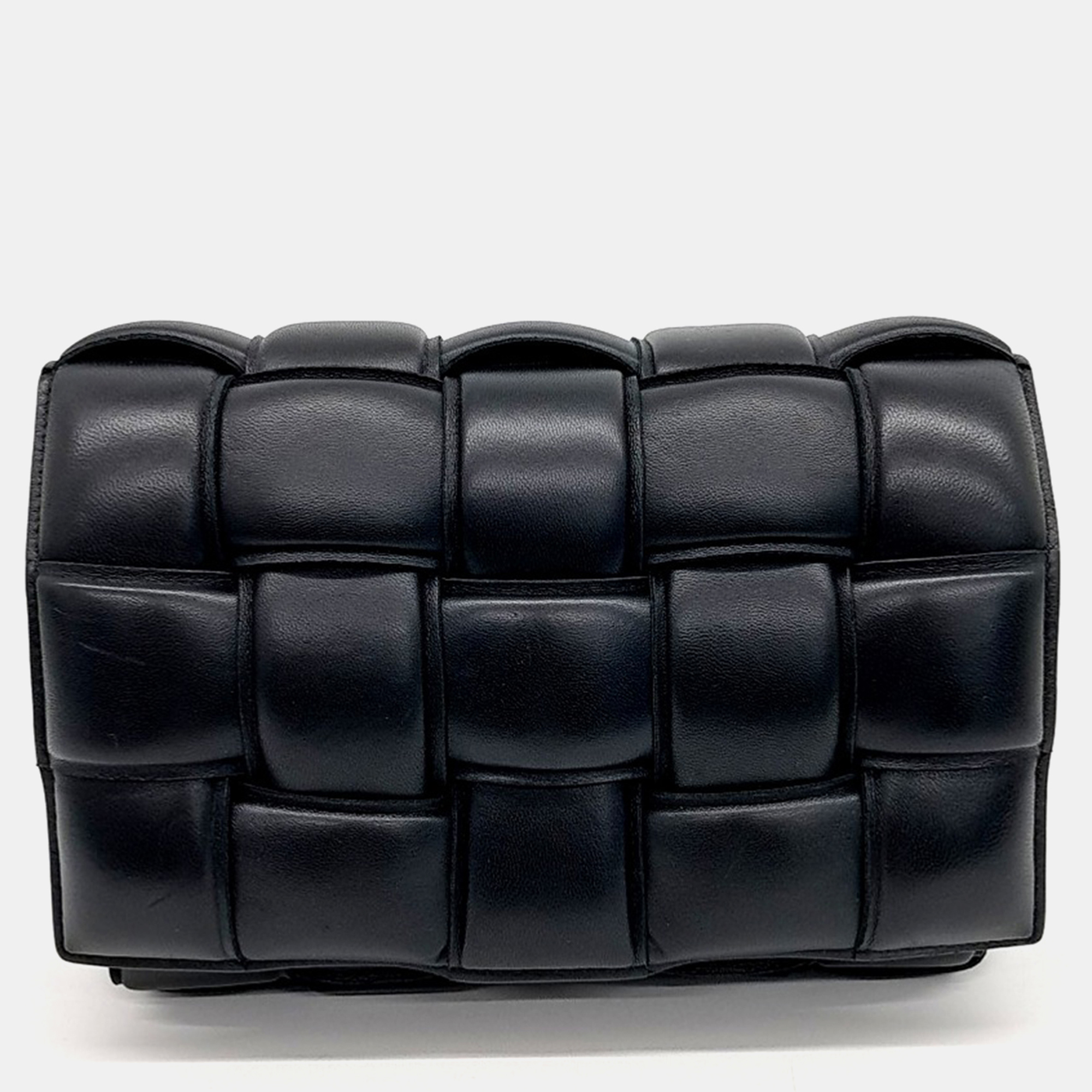 

Bottega Veneta Black Leather padded cassette bag