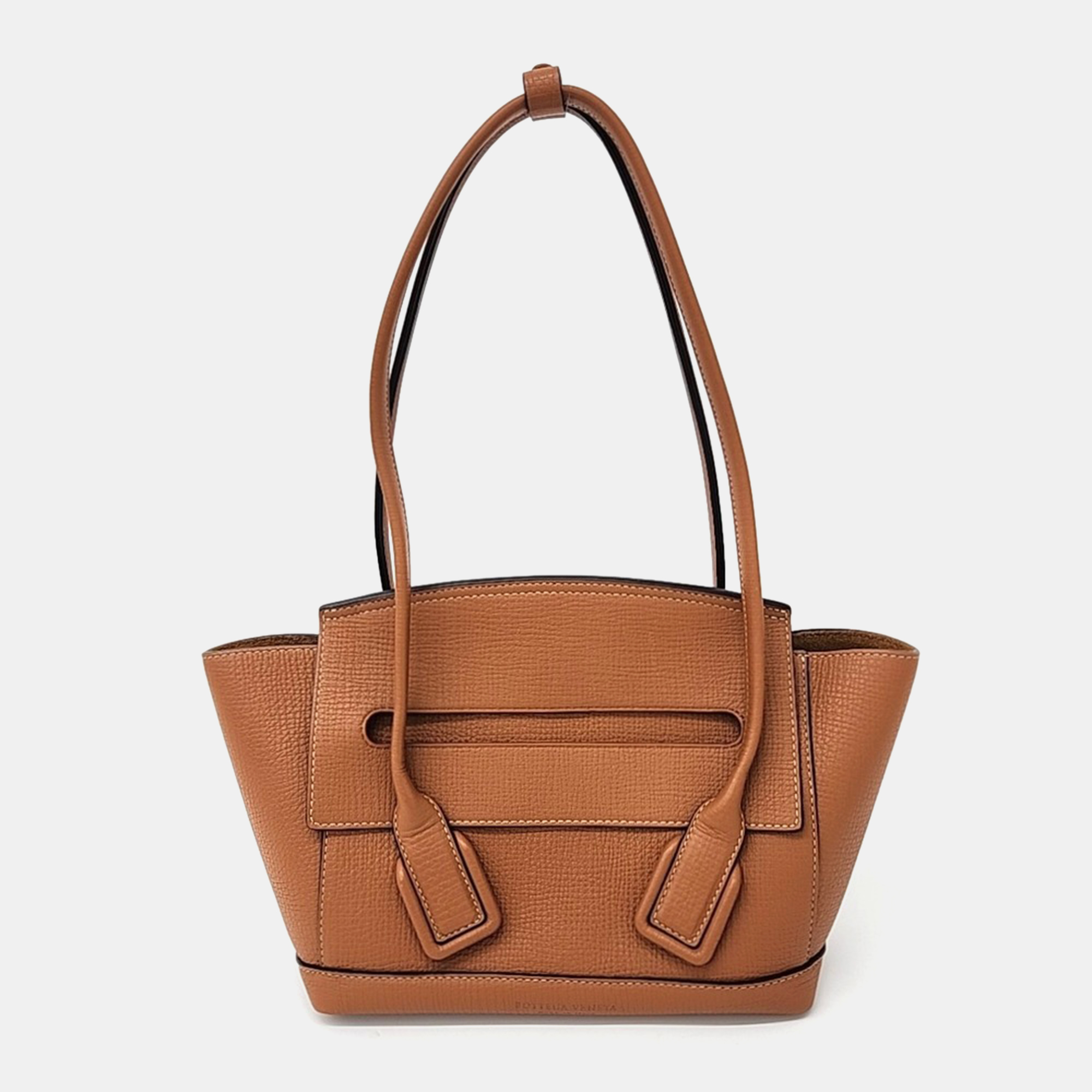 

Bottega Veneta Brown Leather Arco Small bag