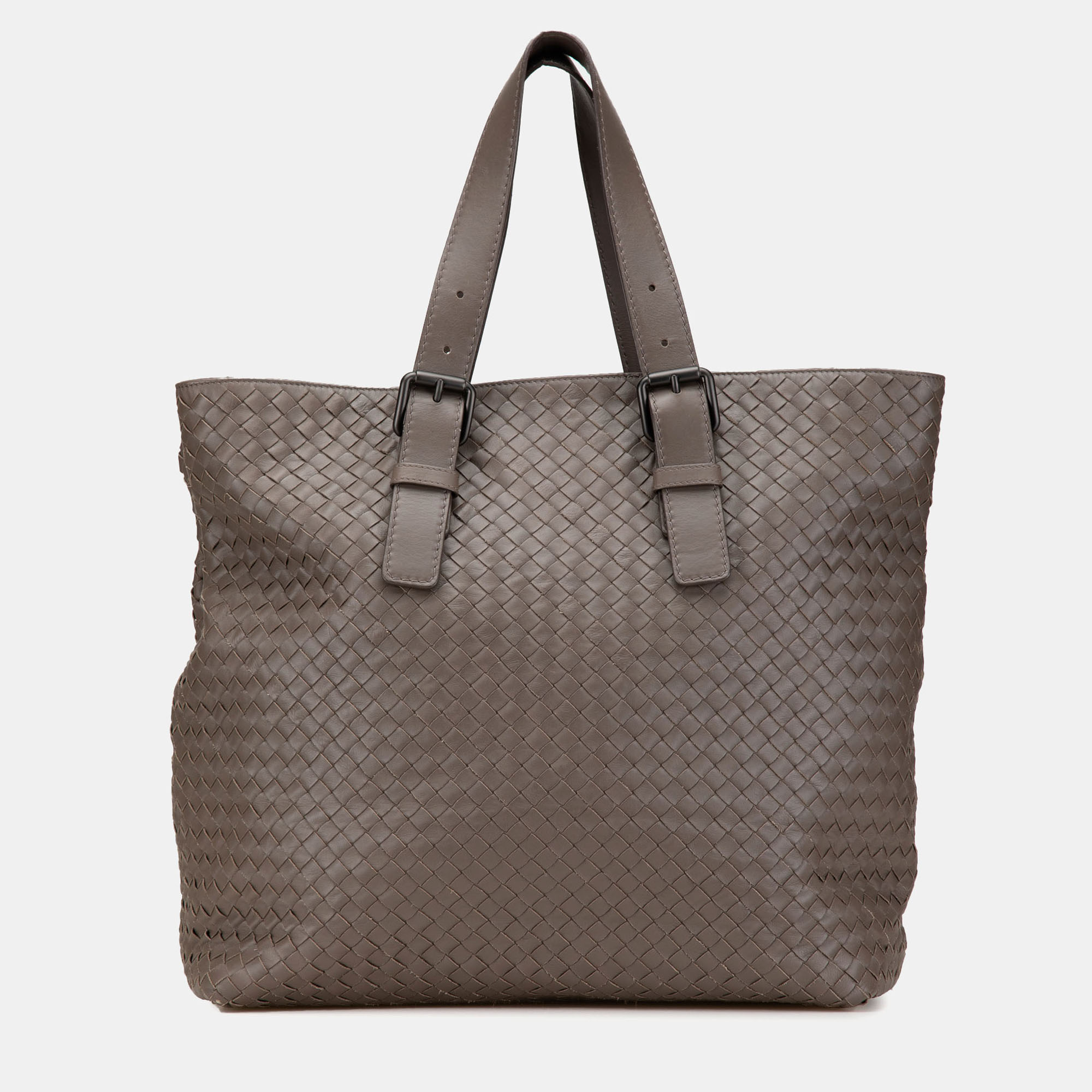 

Bottega Veneta Brown Nappa Intrecciato Belt Strap Tote