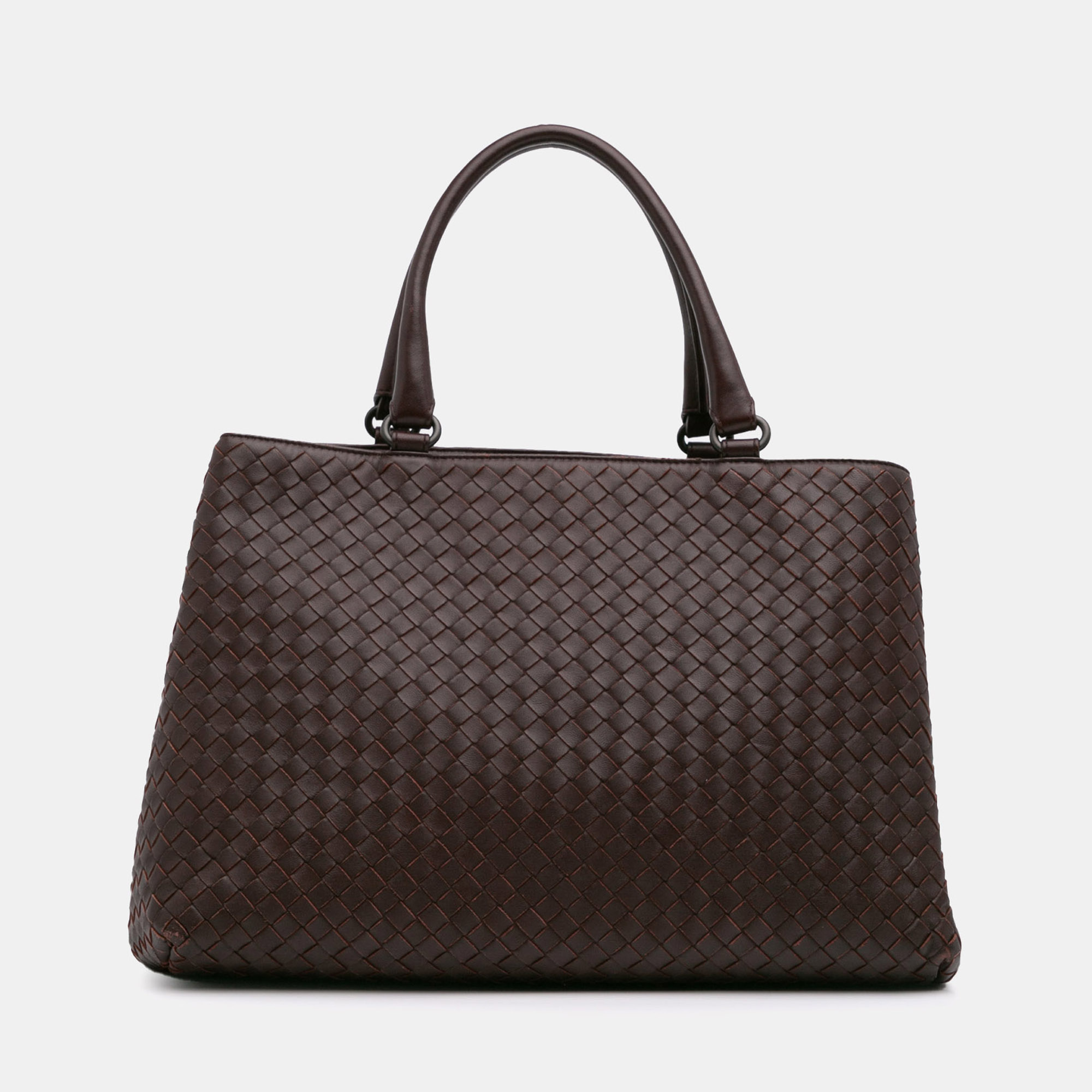 

Bottega Veneta Brown Nappa Intrecciato Milano Tote
