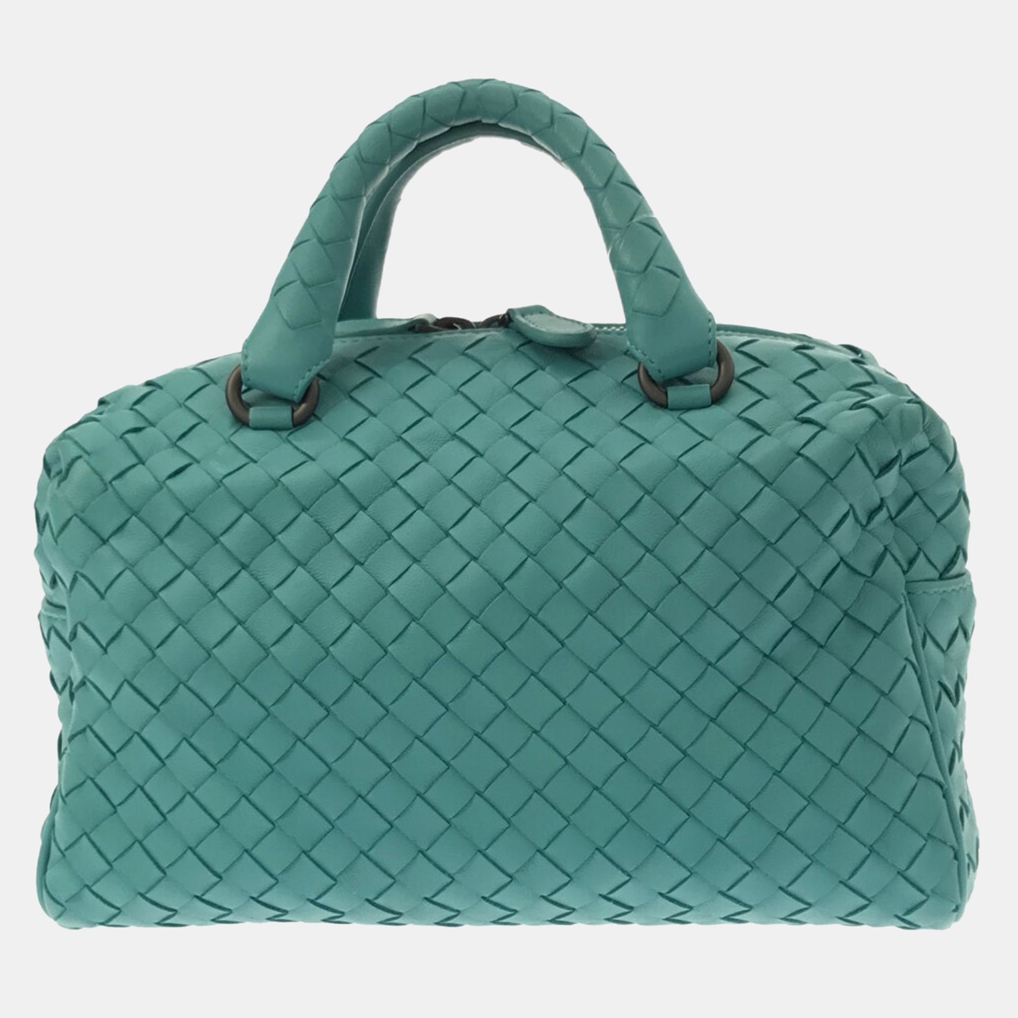 

Bottega Veneta Blue Intrecciato Satchel