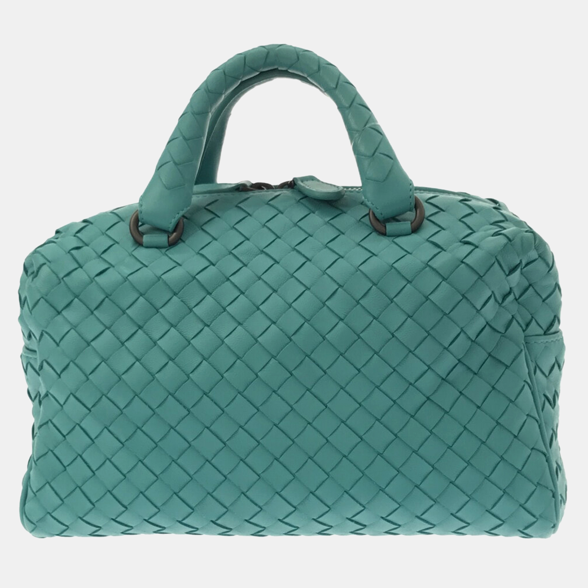 

Bottega Veneta Blue Intrecciato Satchel