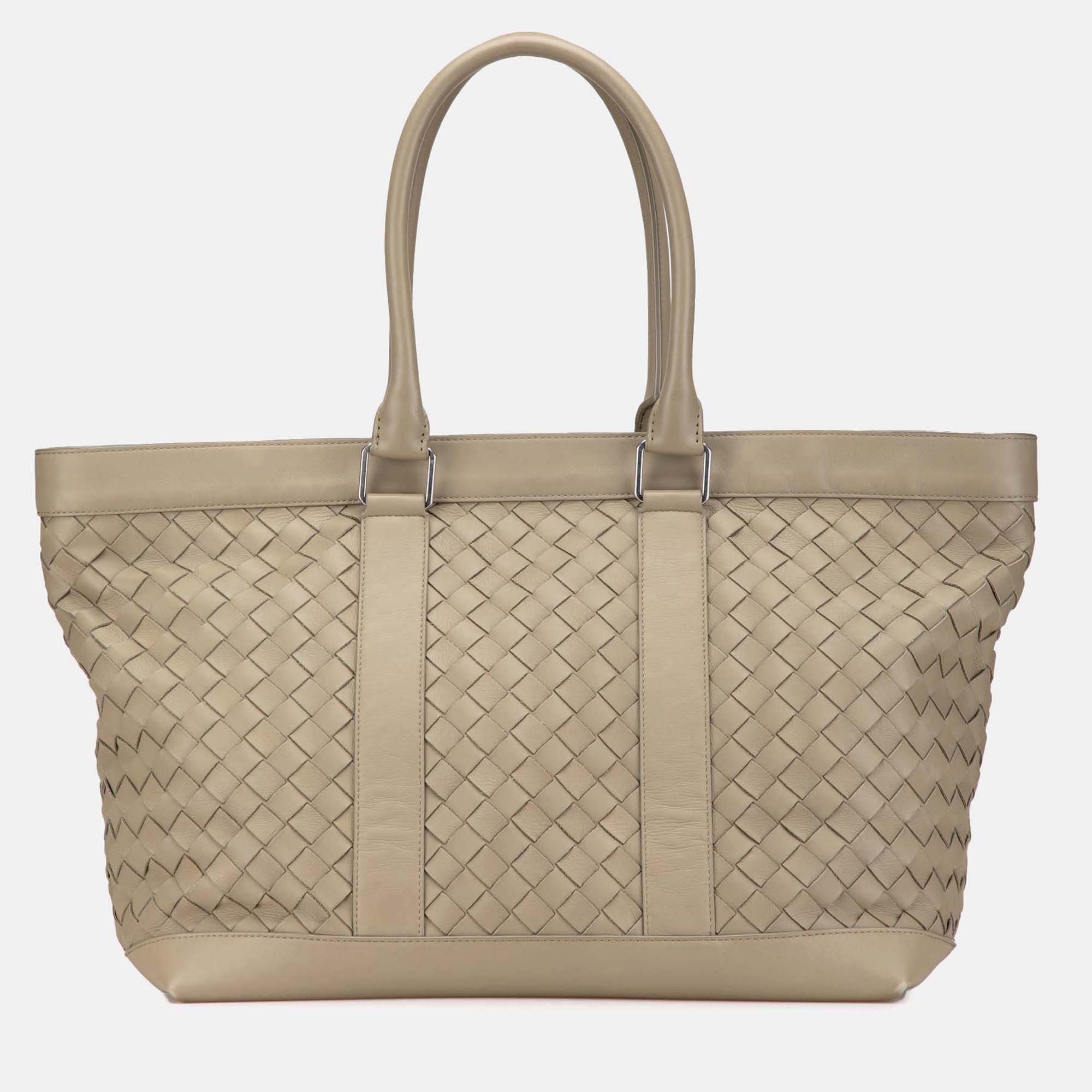 

Bottega Veneta Brown Nappa Intrecciato Tote