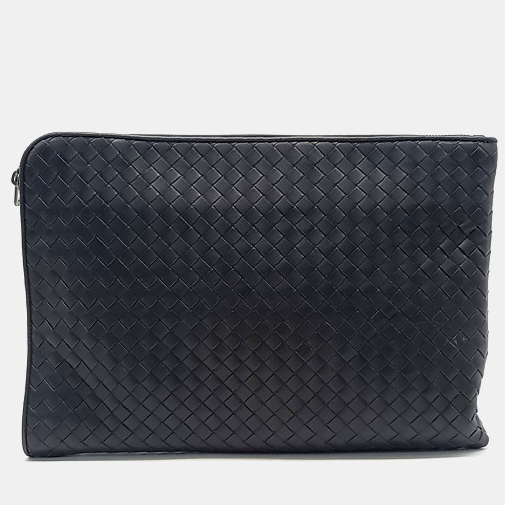 

Bottega Veneta Black Leather Mesh Clutch