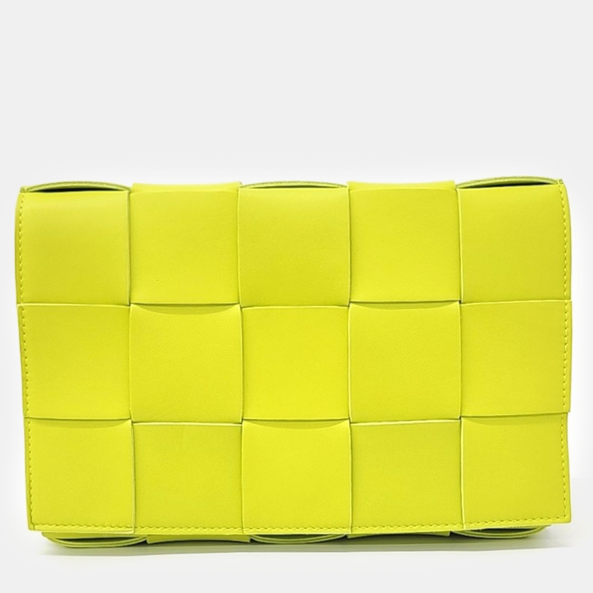 

Bottega Veneta Yellow Leather Cassette Bag