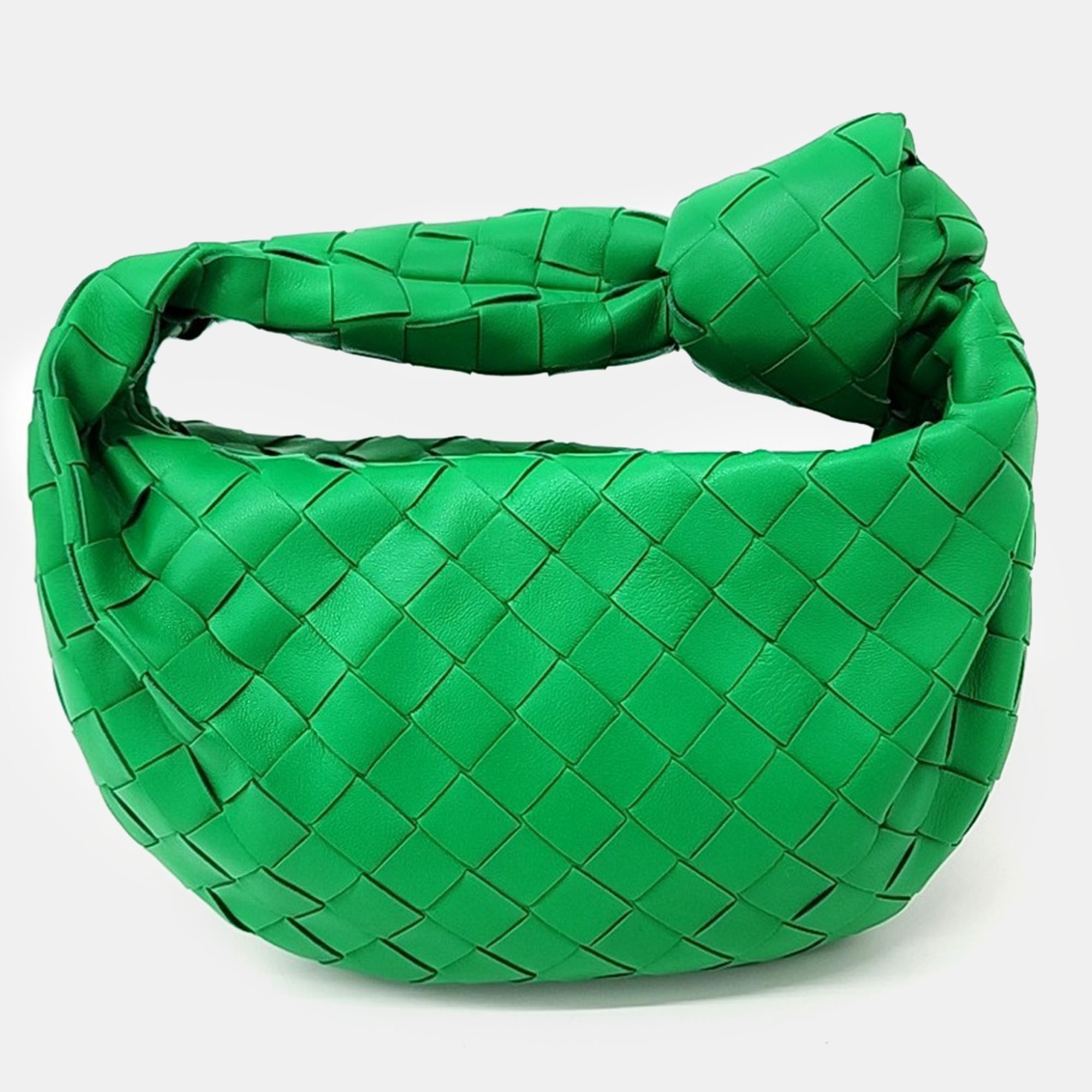 

Bottega Veneta Green Leather Mini BV Jody Bag