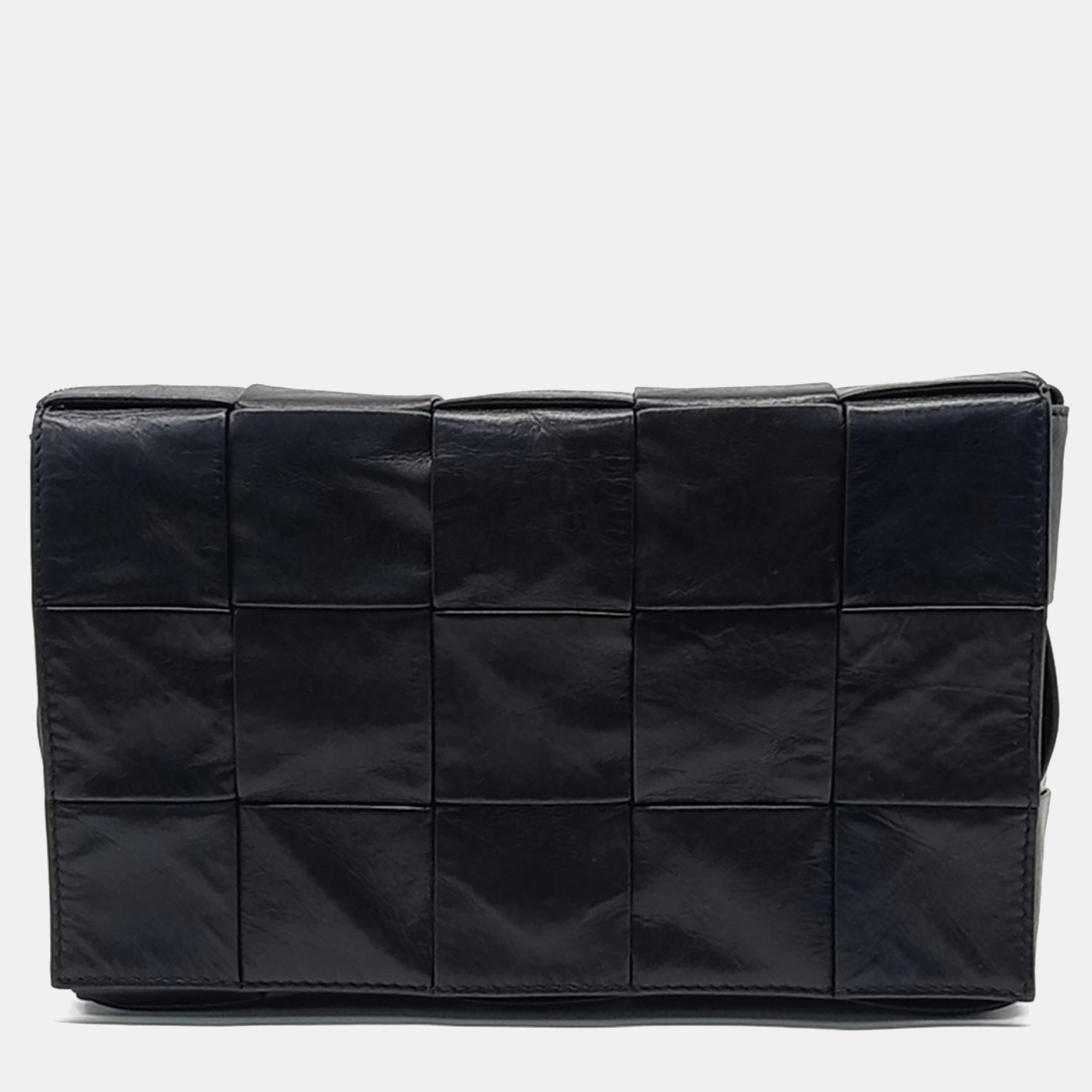 

Bottega Veneta Black Leather Stretch Cassette Bag