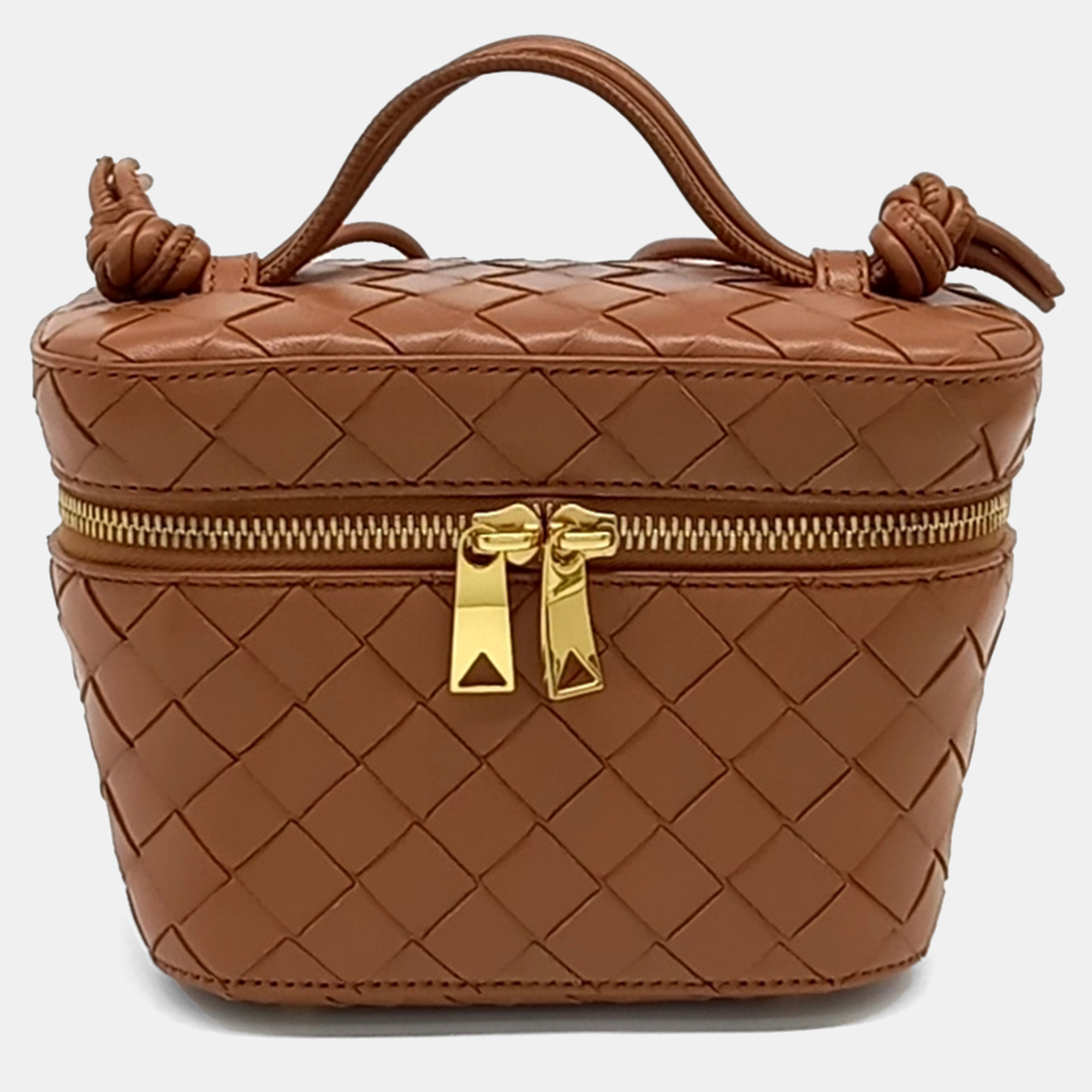 

Bottega Veneta Brown Leather Vanity Case
