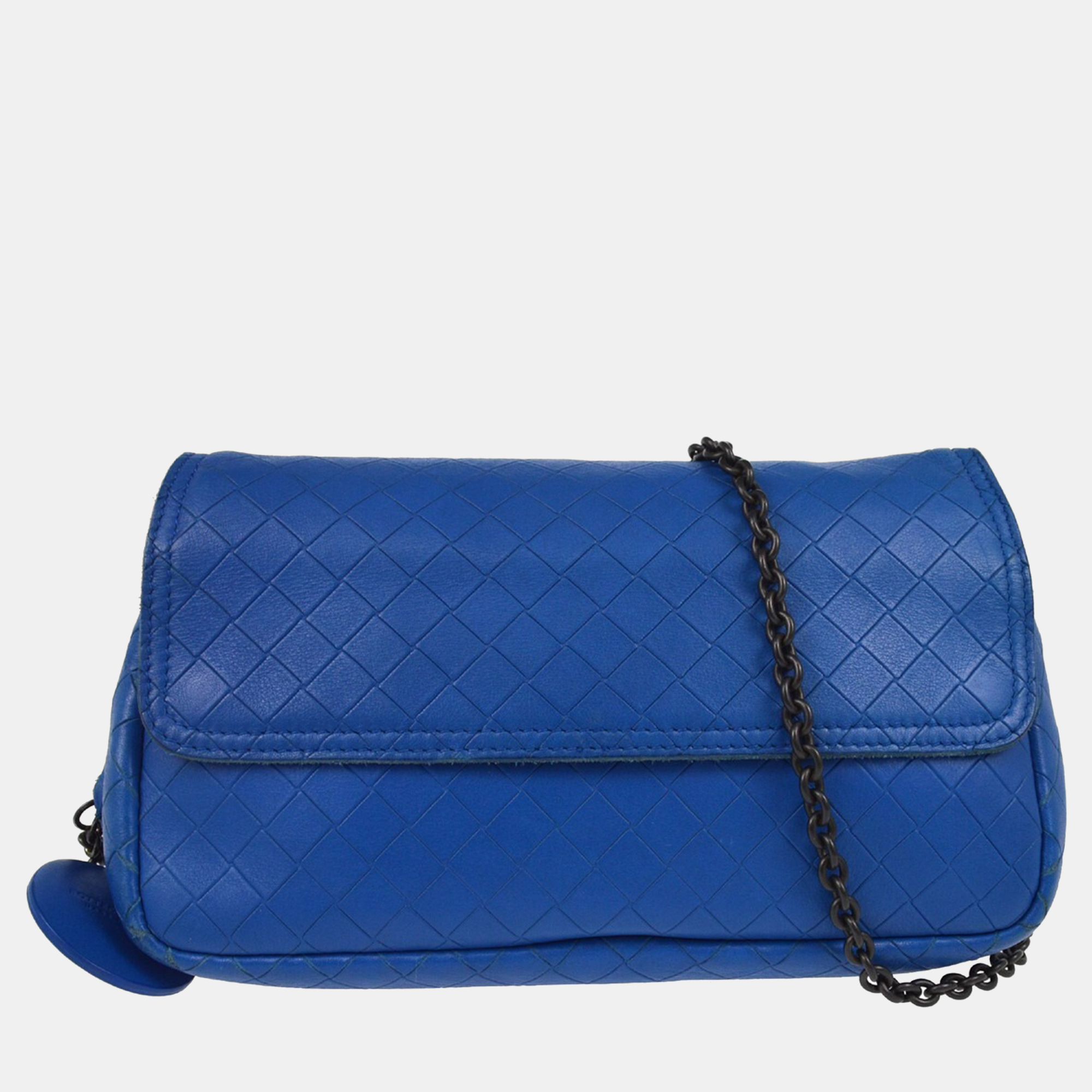 

Bottega Veneta Blue Intrecciato Crossbody Bag