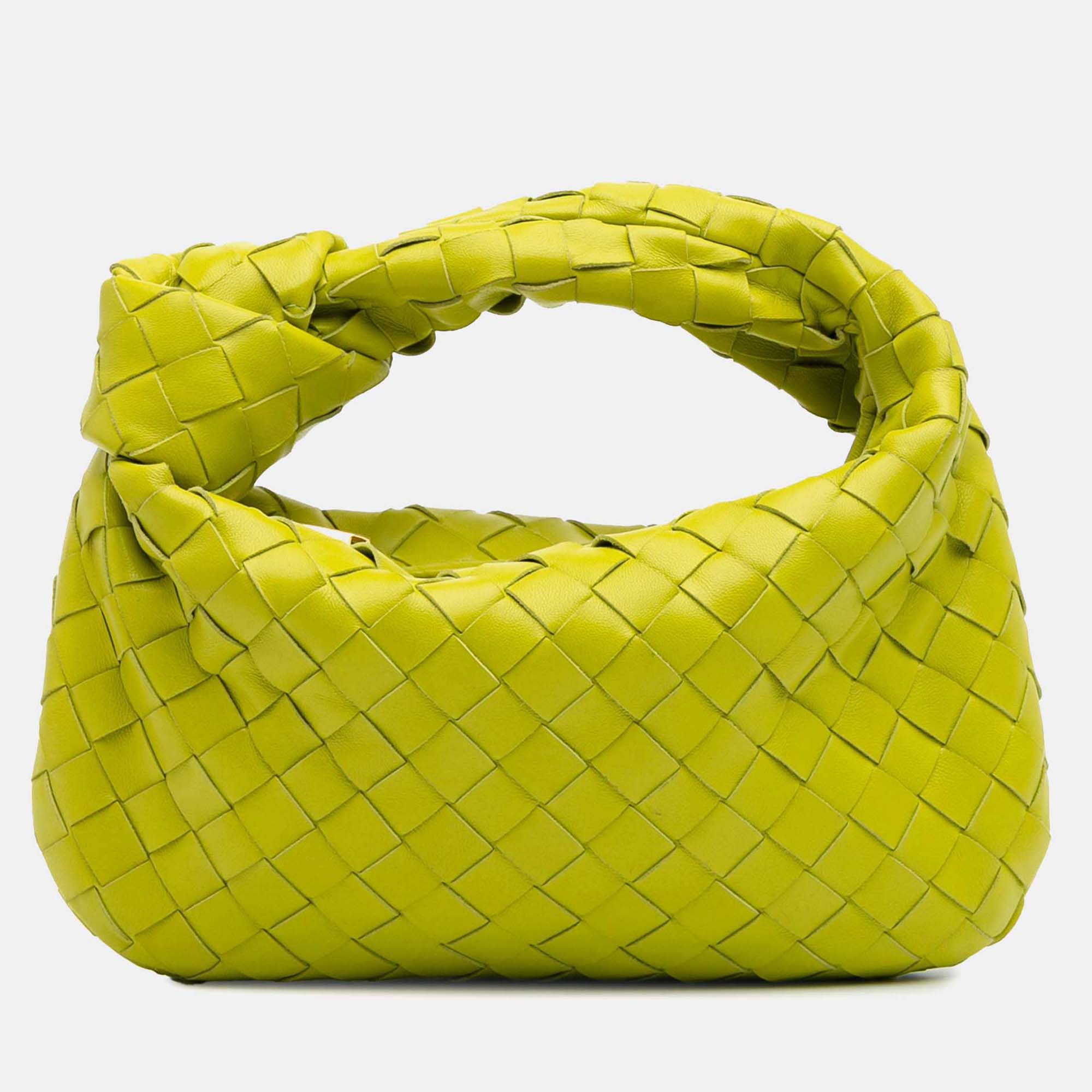 

Bottega Veneta Green Mini Nappa Intrecciato Jodie