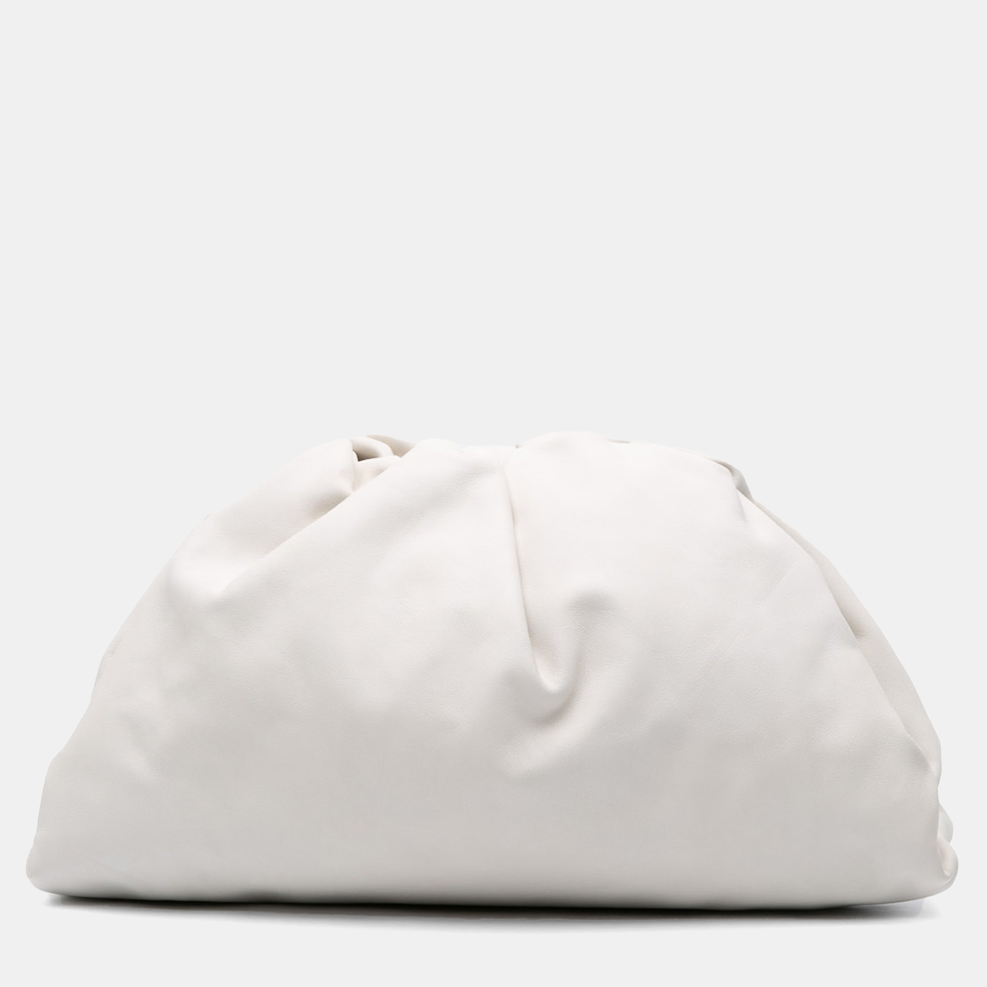 

Bottega Veneta White Lambskin The Pouch