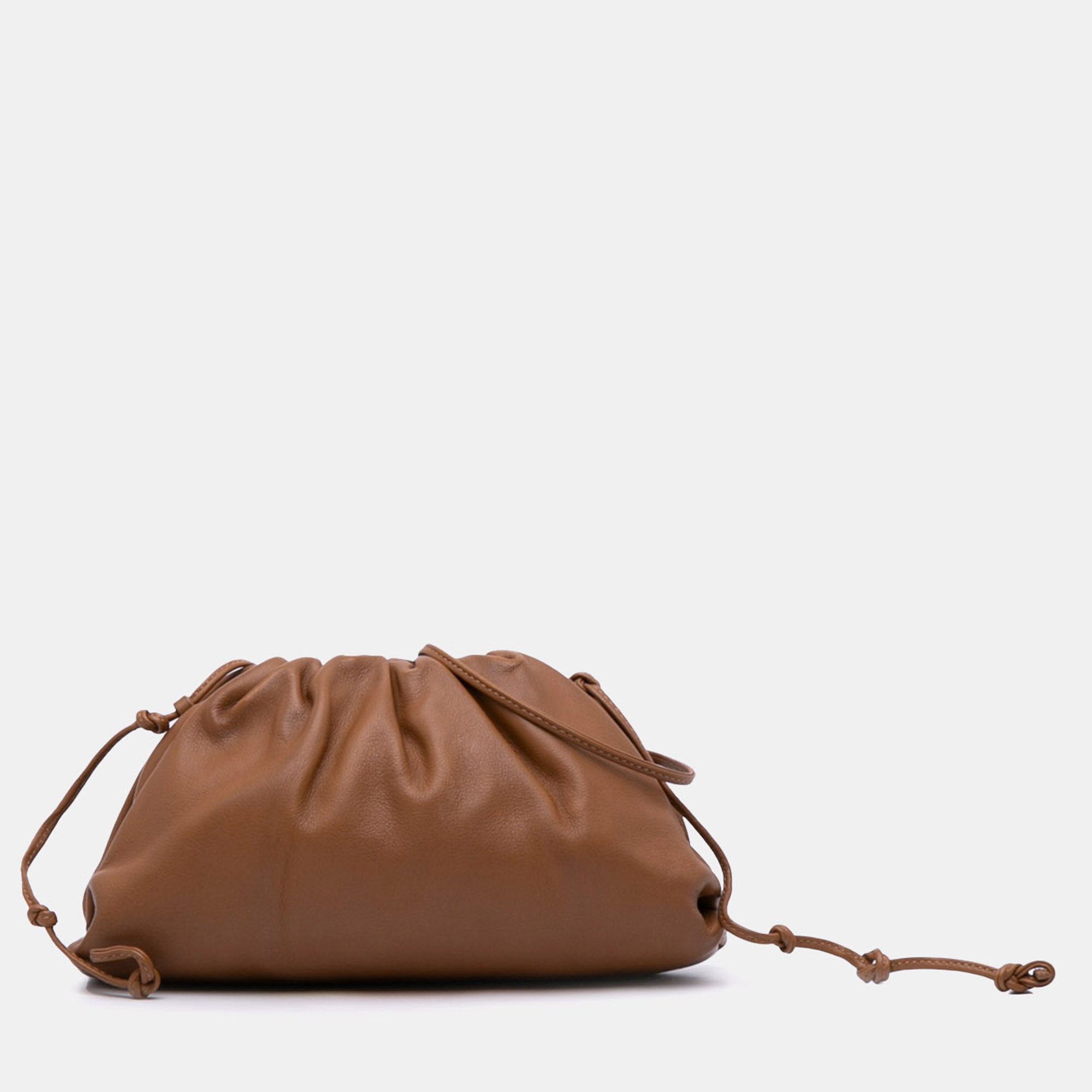 

Bottega Veneta Brown Lambskin The Mini Pouch