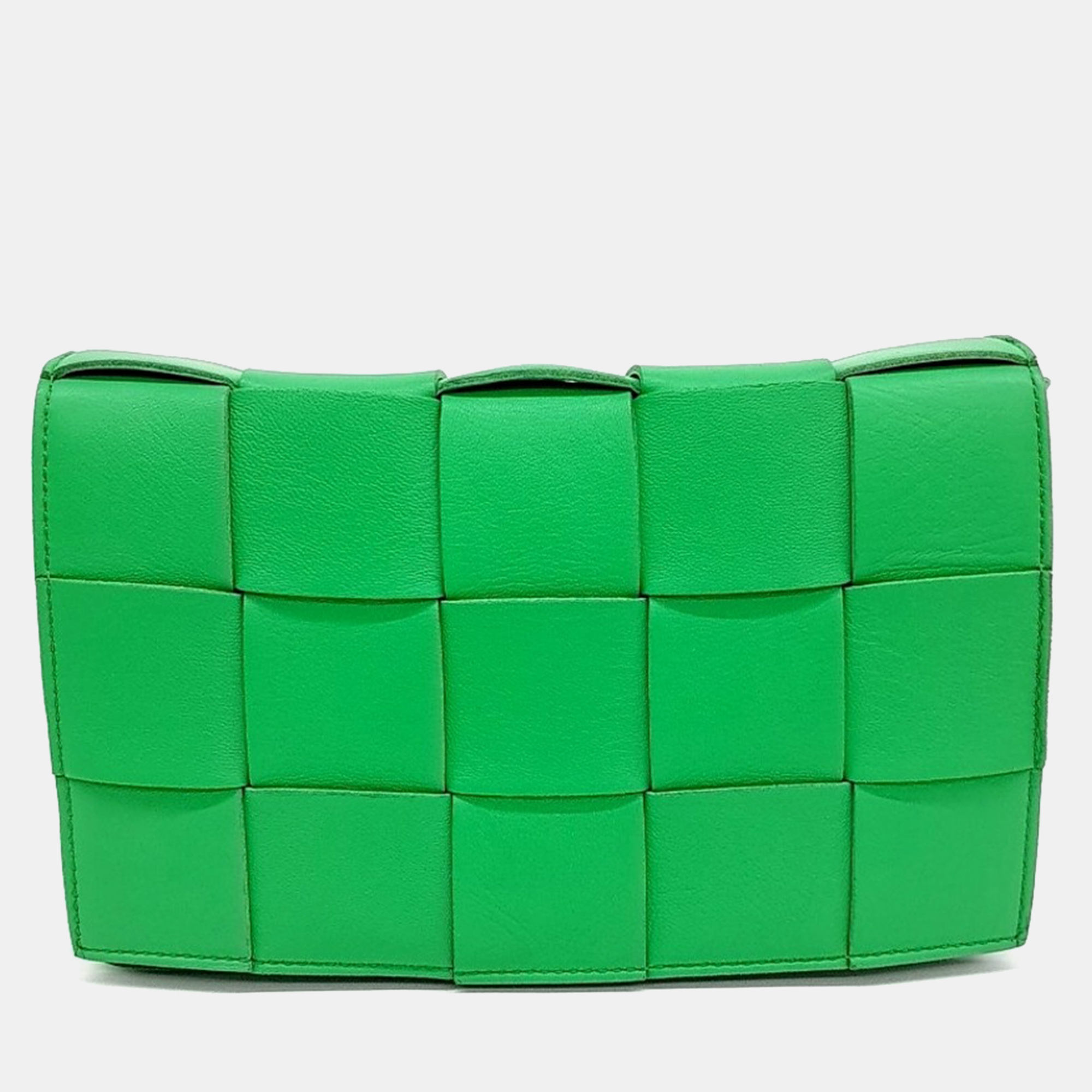 

Bottega Veneta Green Leather Cassette Bag