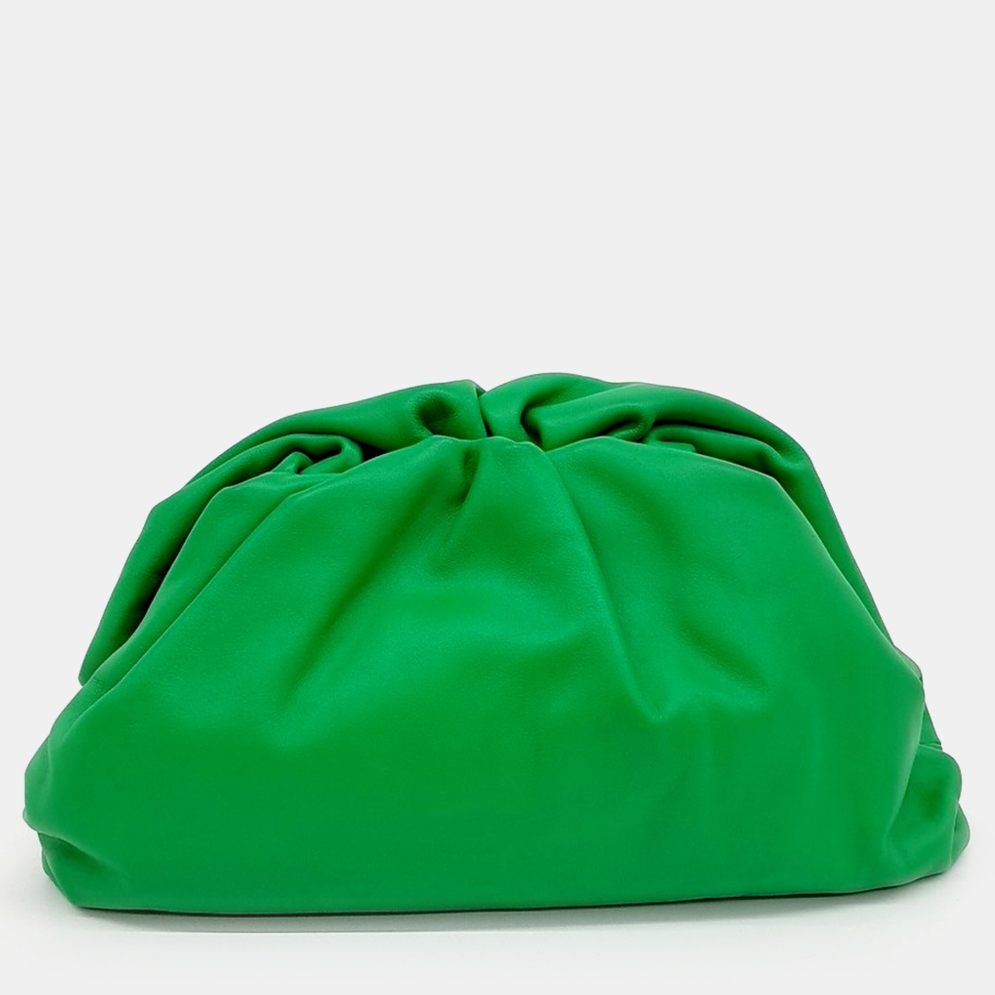 

Bottega Veneta Green Leather Butter Calf Pouch
