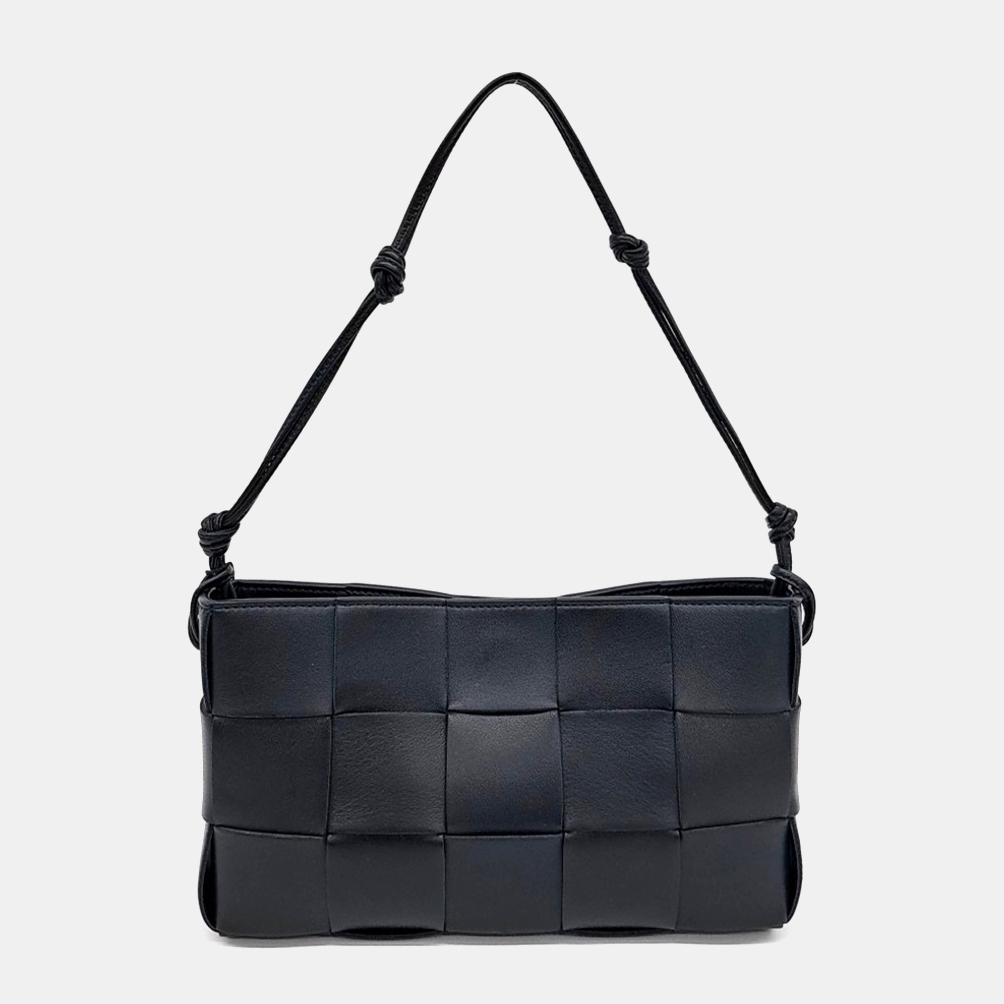

Bottega Veneta Black Leather Cassette Shoulder Bag