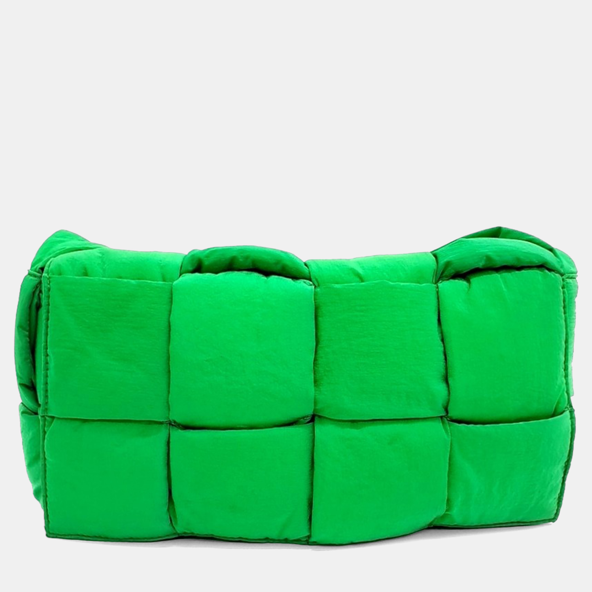 

Bottega Veneta Green Fabric Padded Tech Cassette Bag
