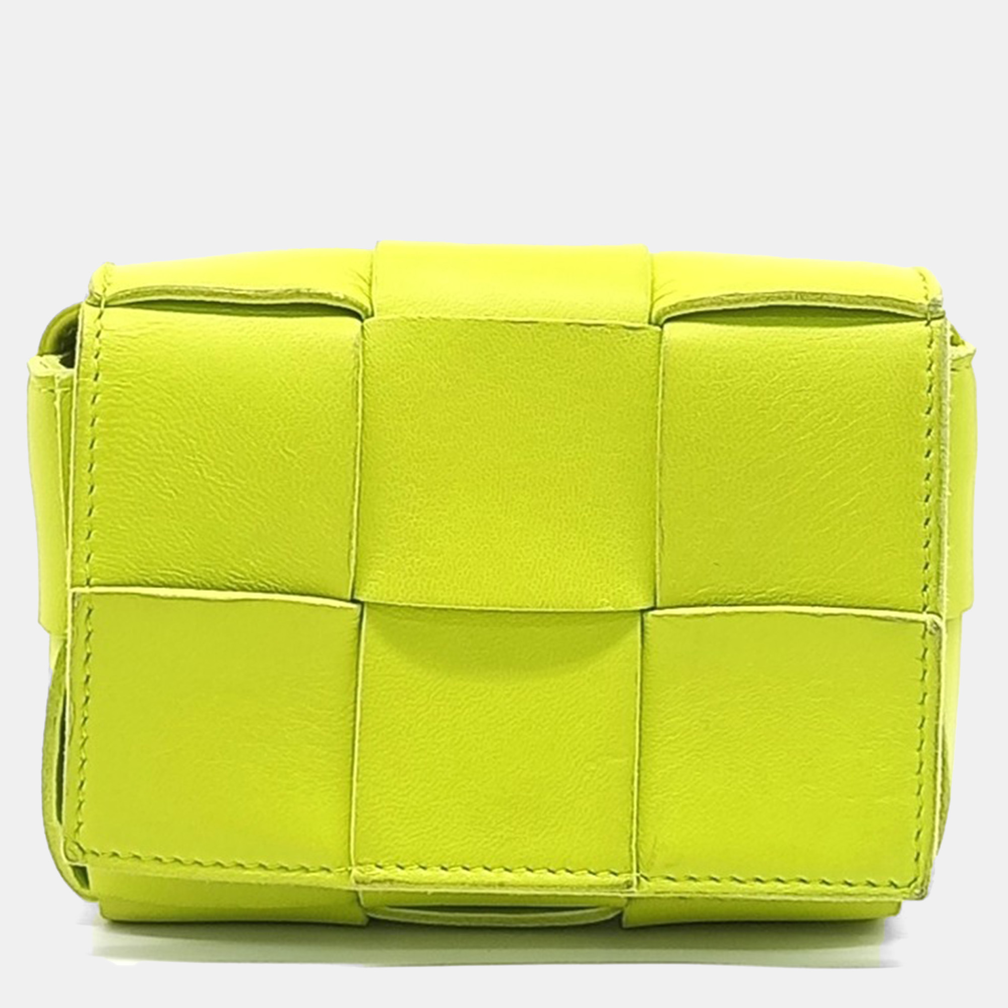 

Bottega Veneta Green Leather Candy Cassette Bag