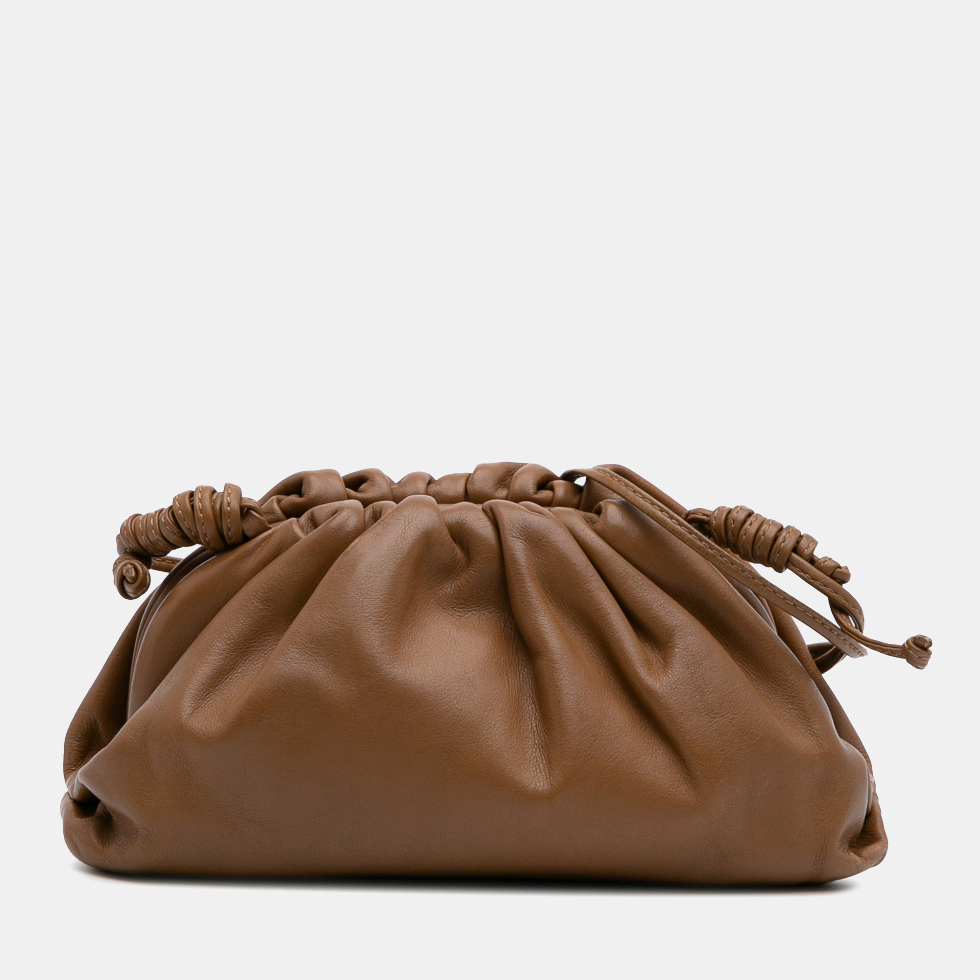 

Bottega Veneta Brown Lambskin The Mini Pouch