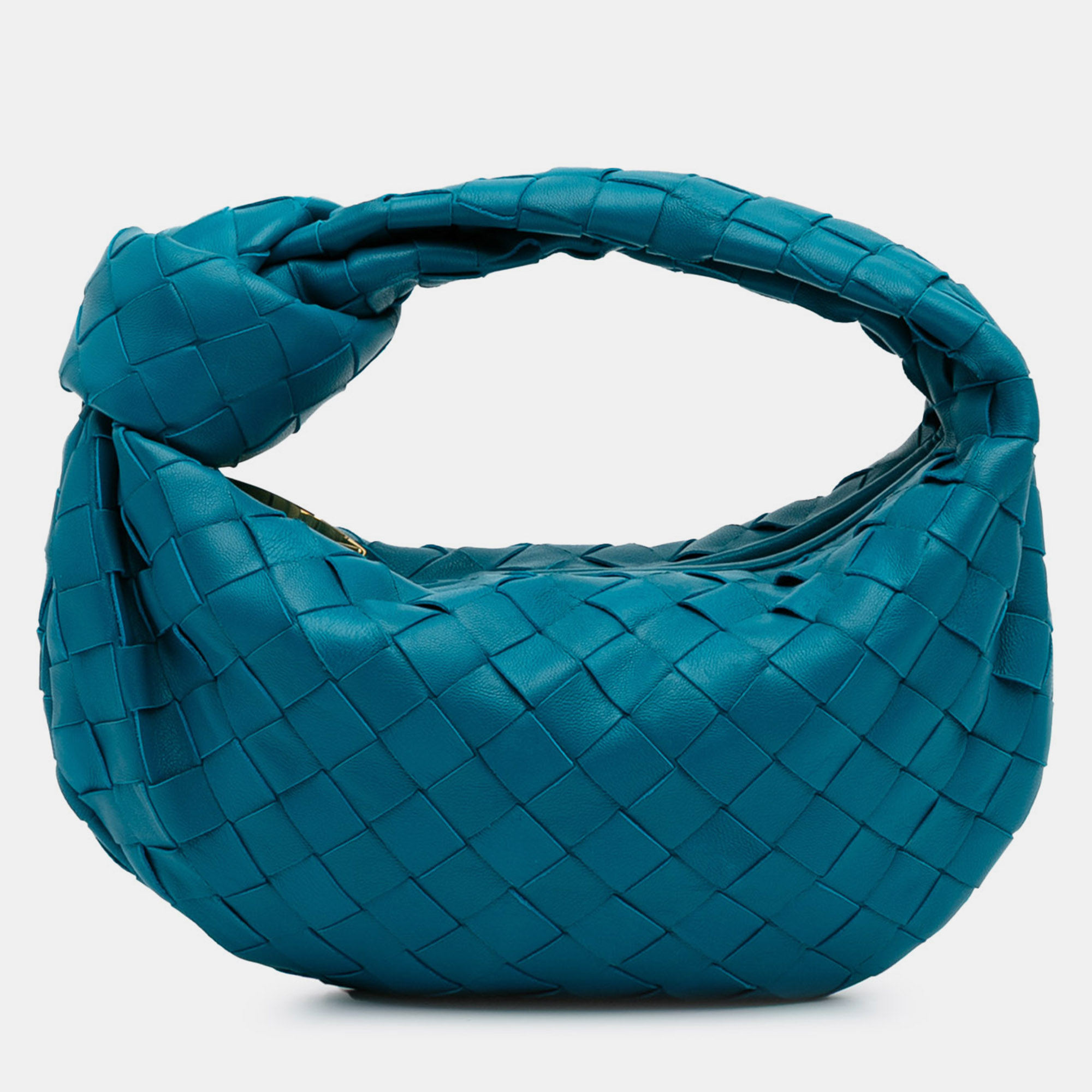

Bottega Veneta Blue Mini Nappa Intrecciato Jodie