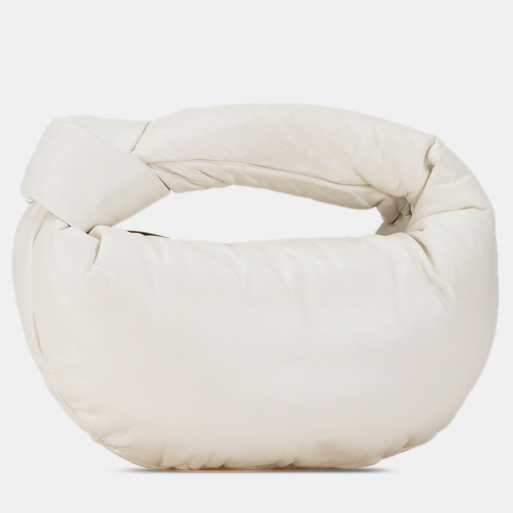 

Bottega Veneta White Mini Nappa Puffy Jodie