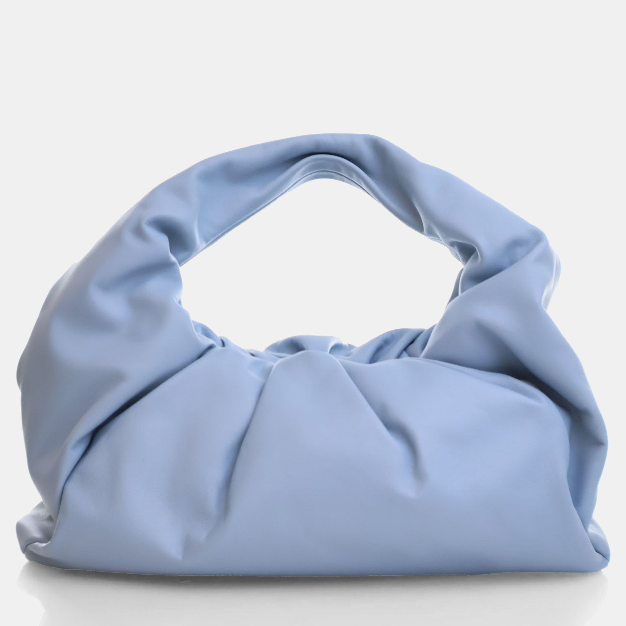 

Bottega Veneta The Shoulder Pouch Medium Blue Calfskin Shoulder Bag