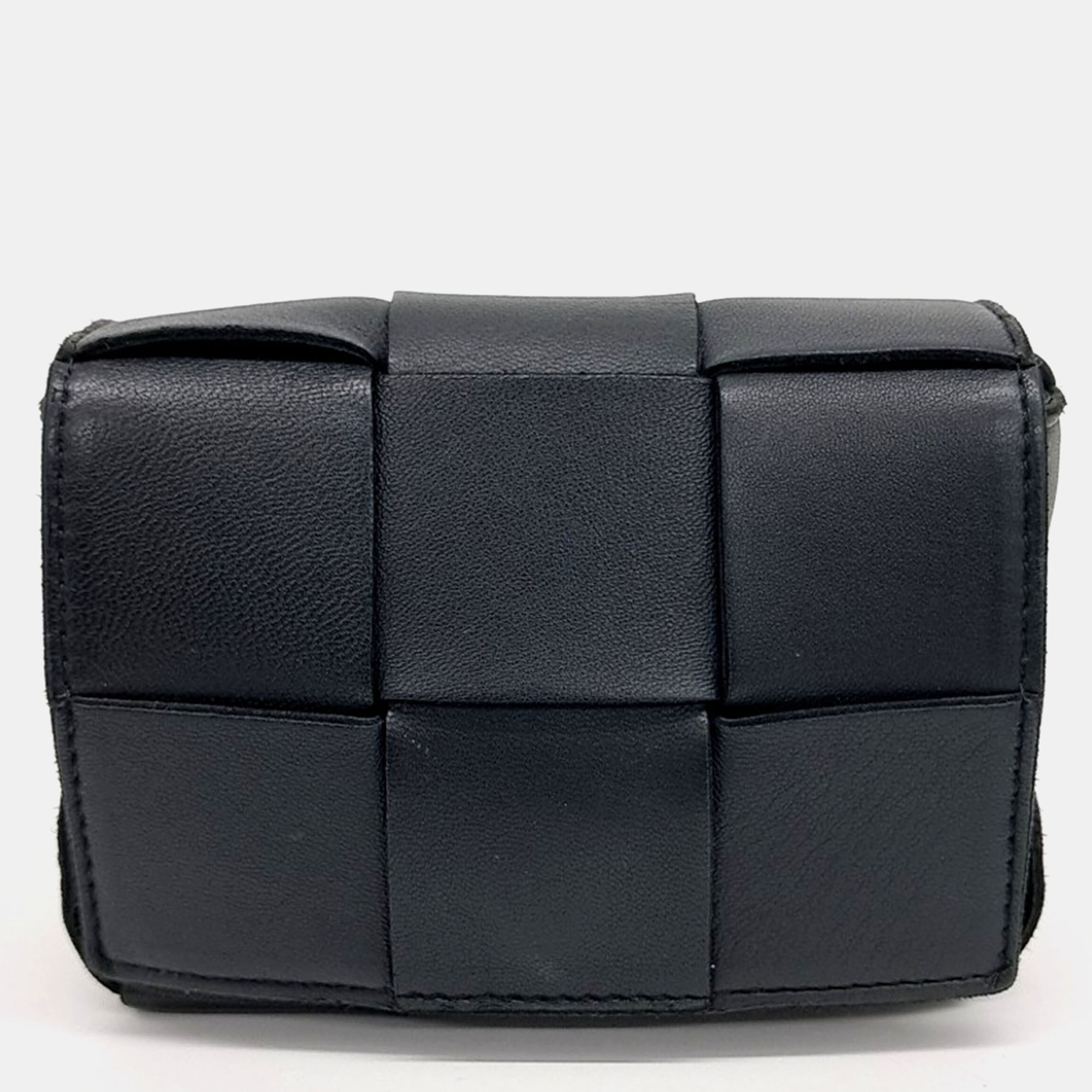 

Bottega Veneta Black Leather Candy Cassette Bag