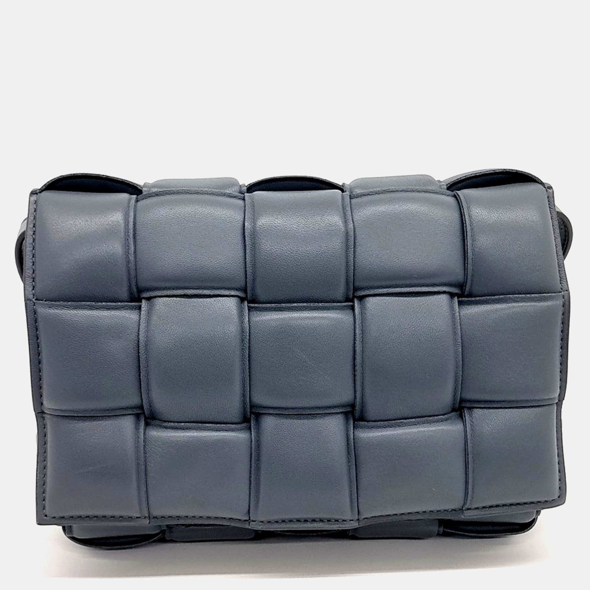 

Bottega Veneta Grey Leather padded cassette bag