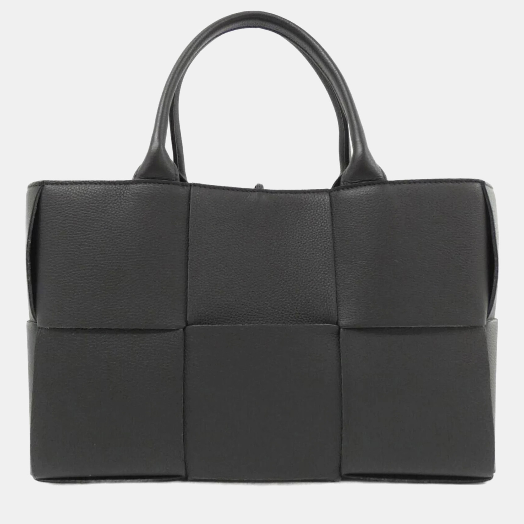 

Bottega Veneta Arco Black Leather Handbag