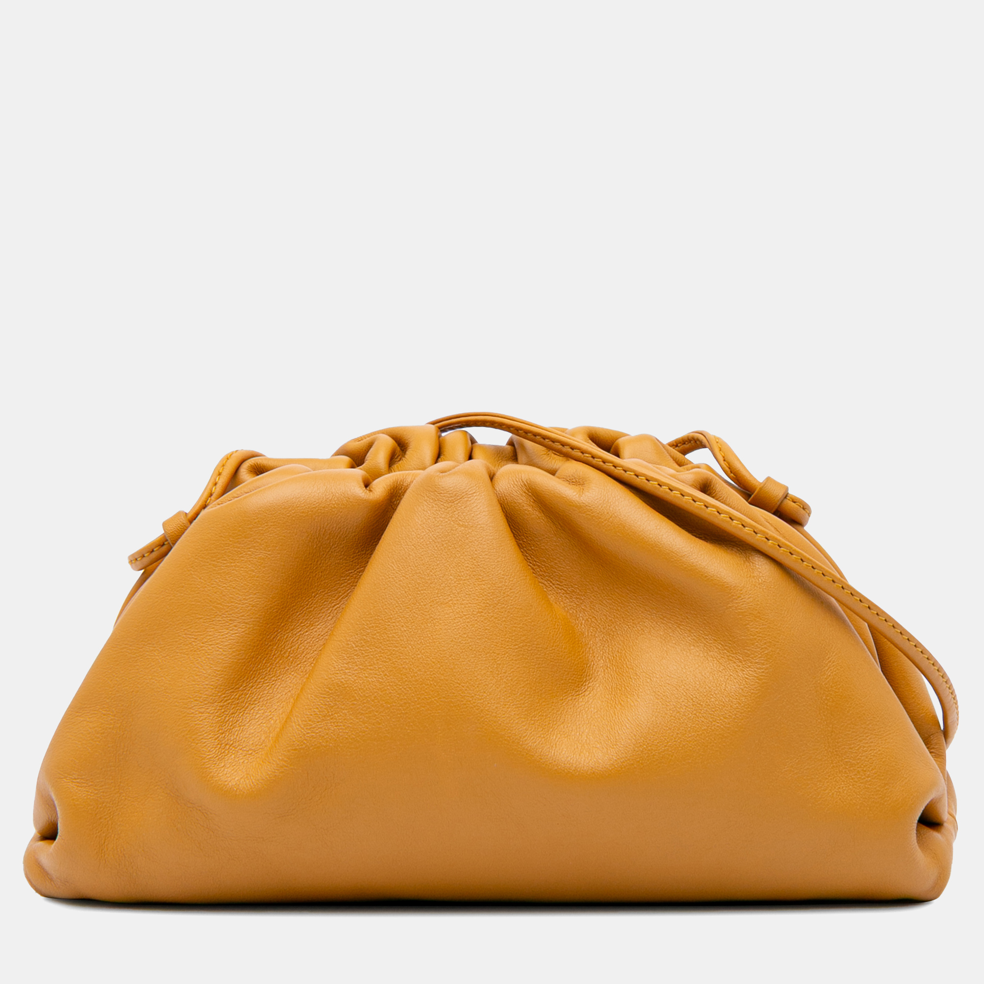

Bottega Veneta Yellow Lambskin The Mini Pouch