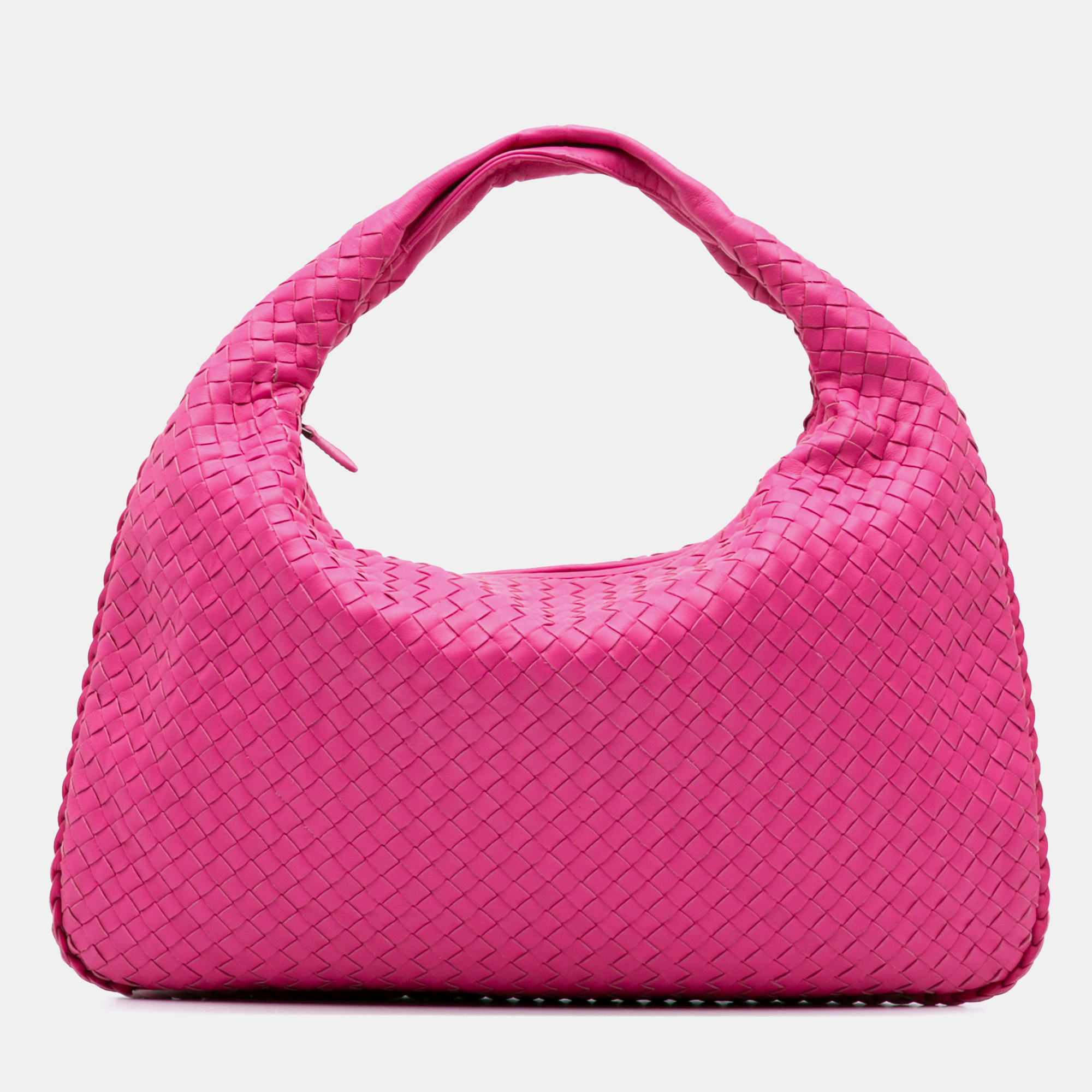 

Bottega Veneta Pink Medium Nappa Intrecciato Veneta Hobo