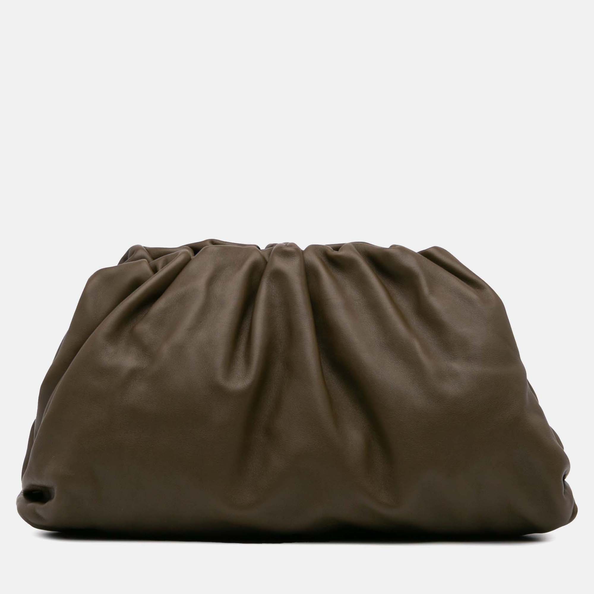 

Bottega Veneta Brown Lambskin The Pouch