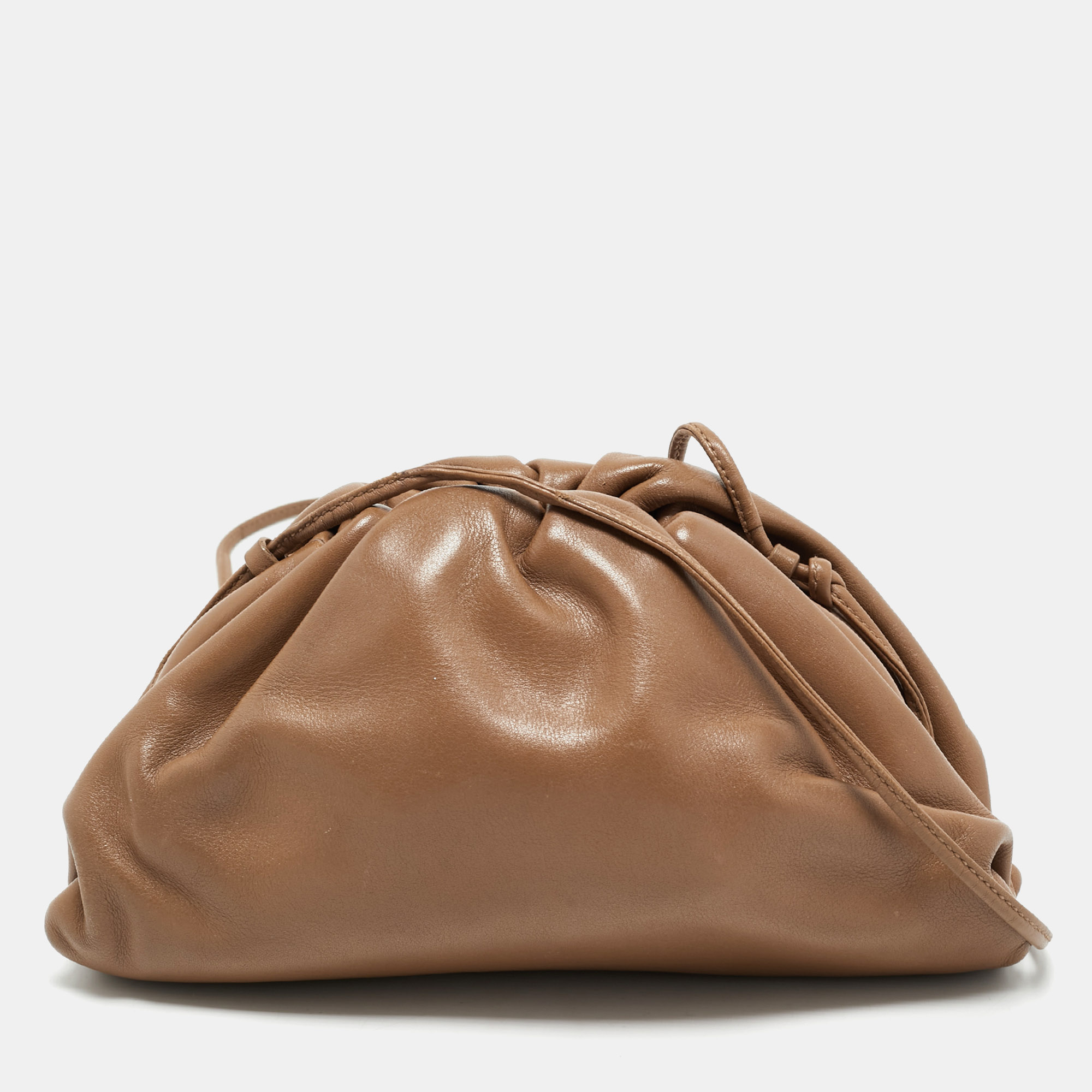 

Bottega Veneta Brown Leather Mini The Pouch Bag