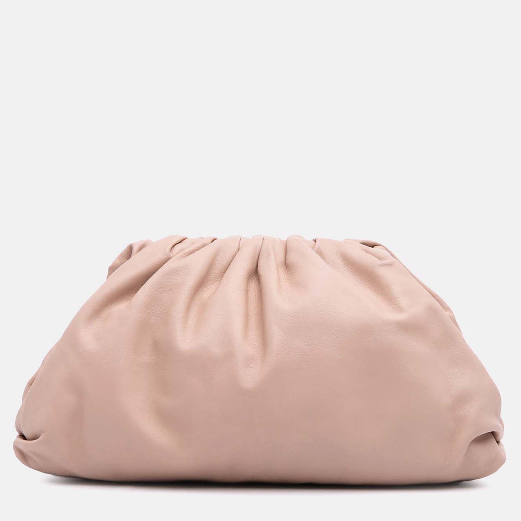 

Bottega Veneta Beige Lambskin The Pouch