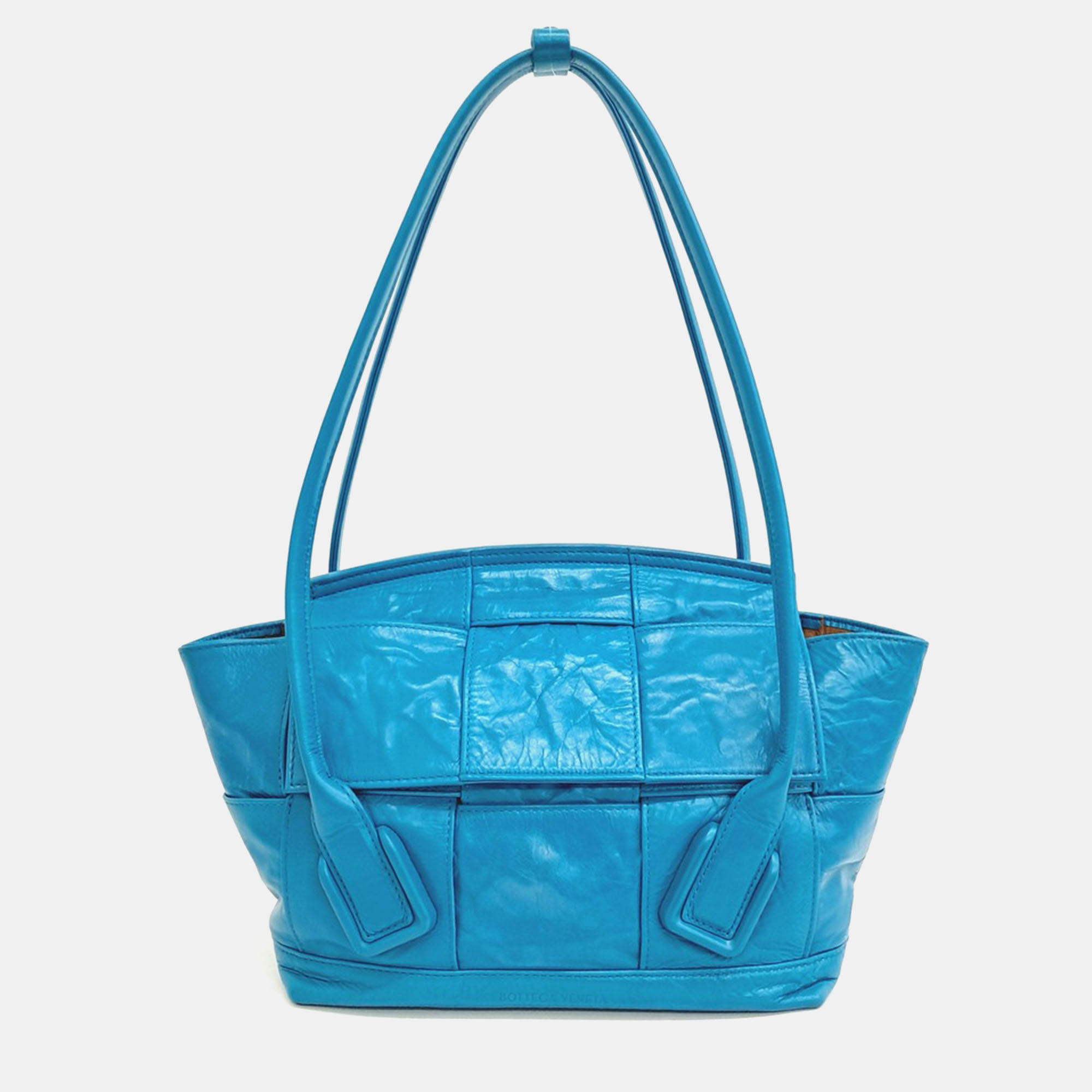 

Bottega Veneta Blue Leather Arco Small