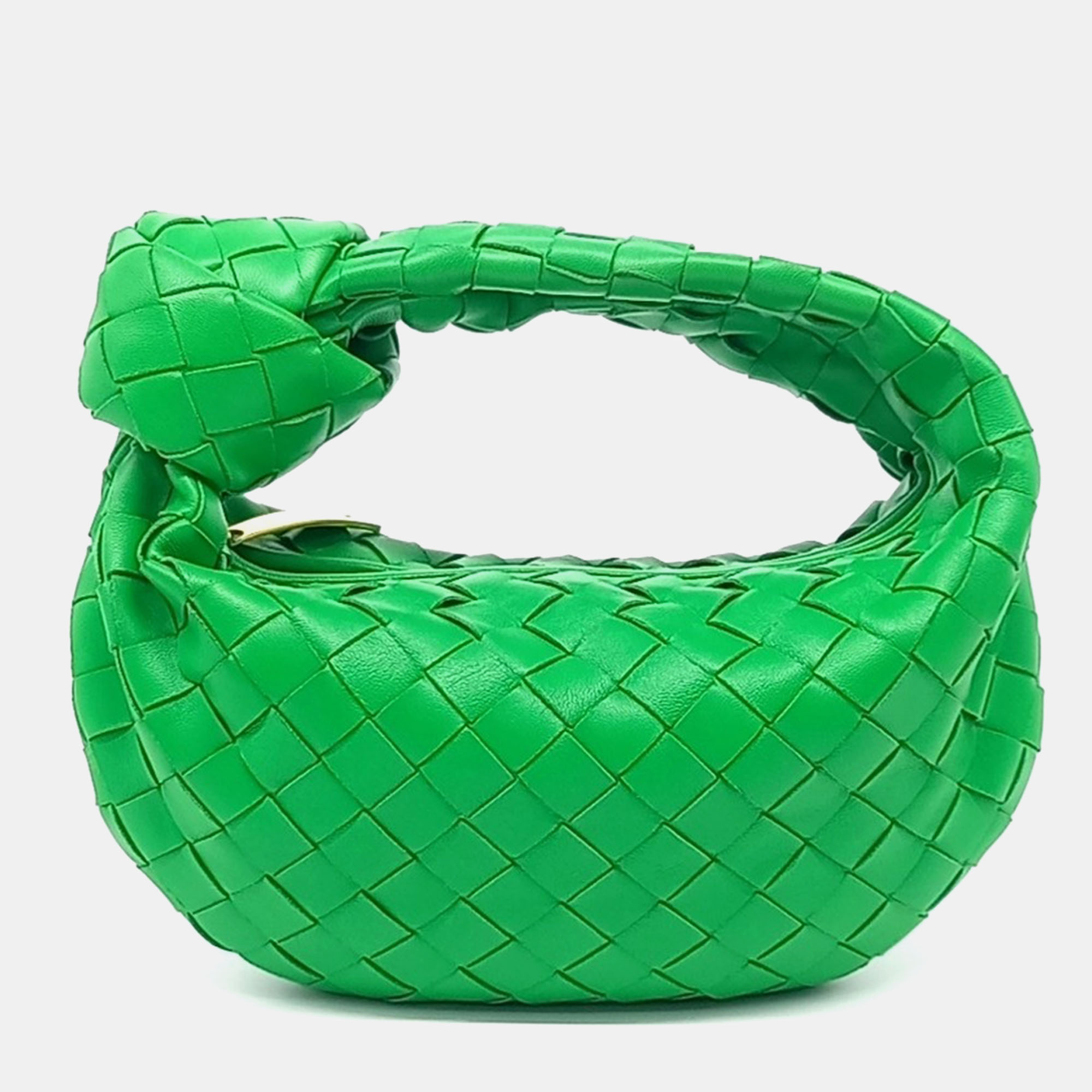 

Bottega Veneta Green Leather BV Mini Jodi Bag