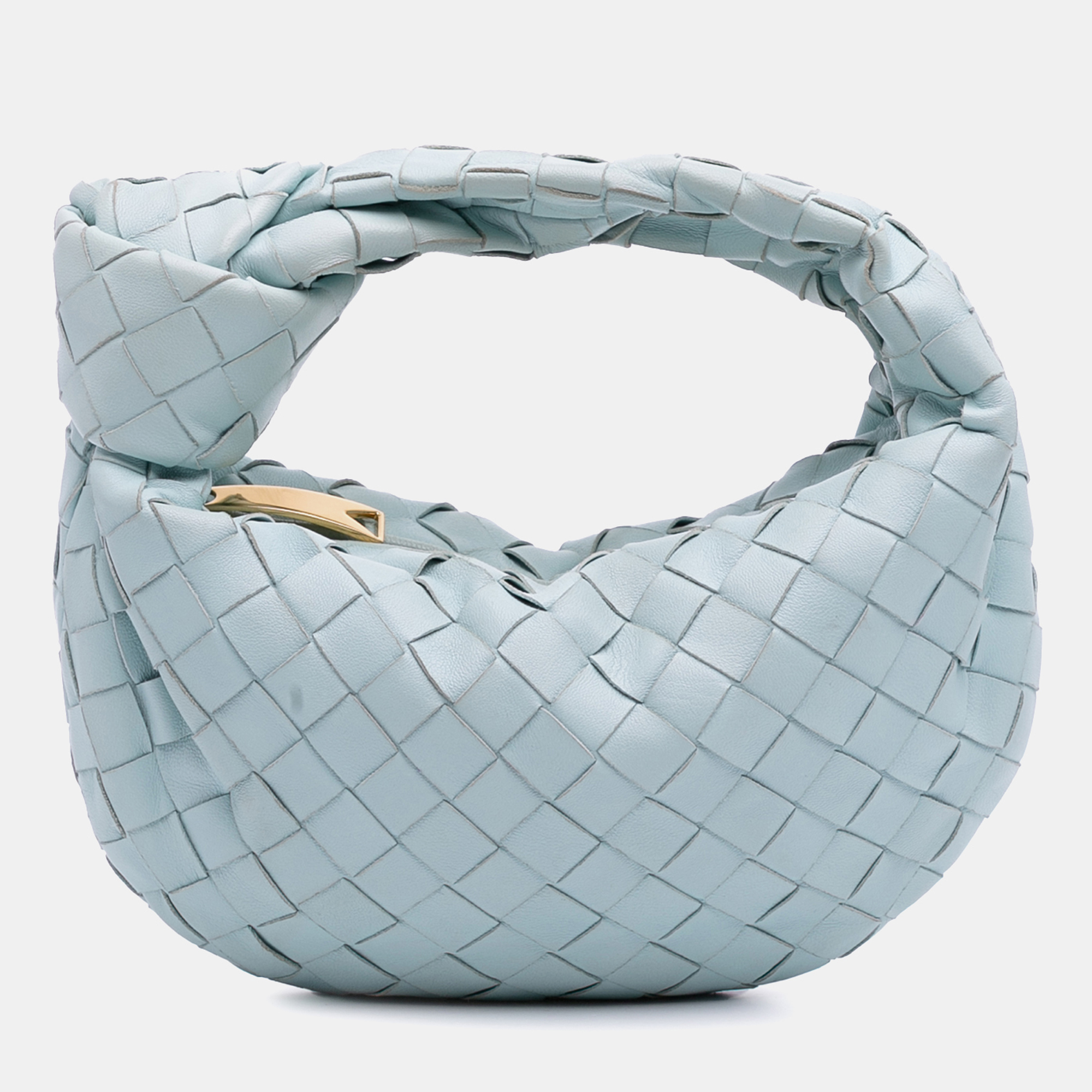 

Bottega Veneta Blue Mini Nappa Intrecciato Jodie
