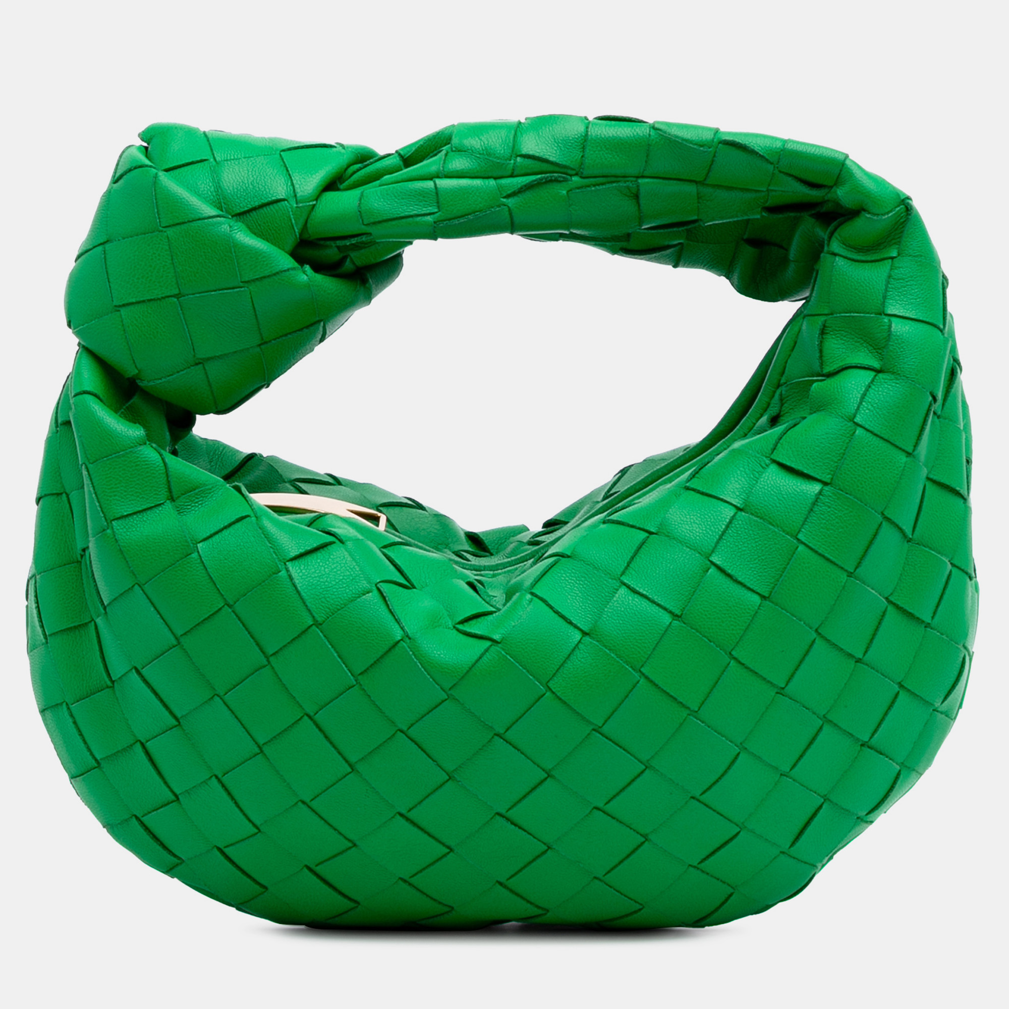 

Bottega Veneta Green Mini Nappa Intrecciato Jodie