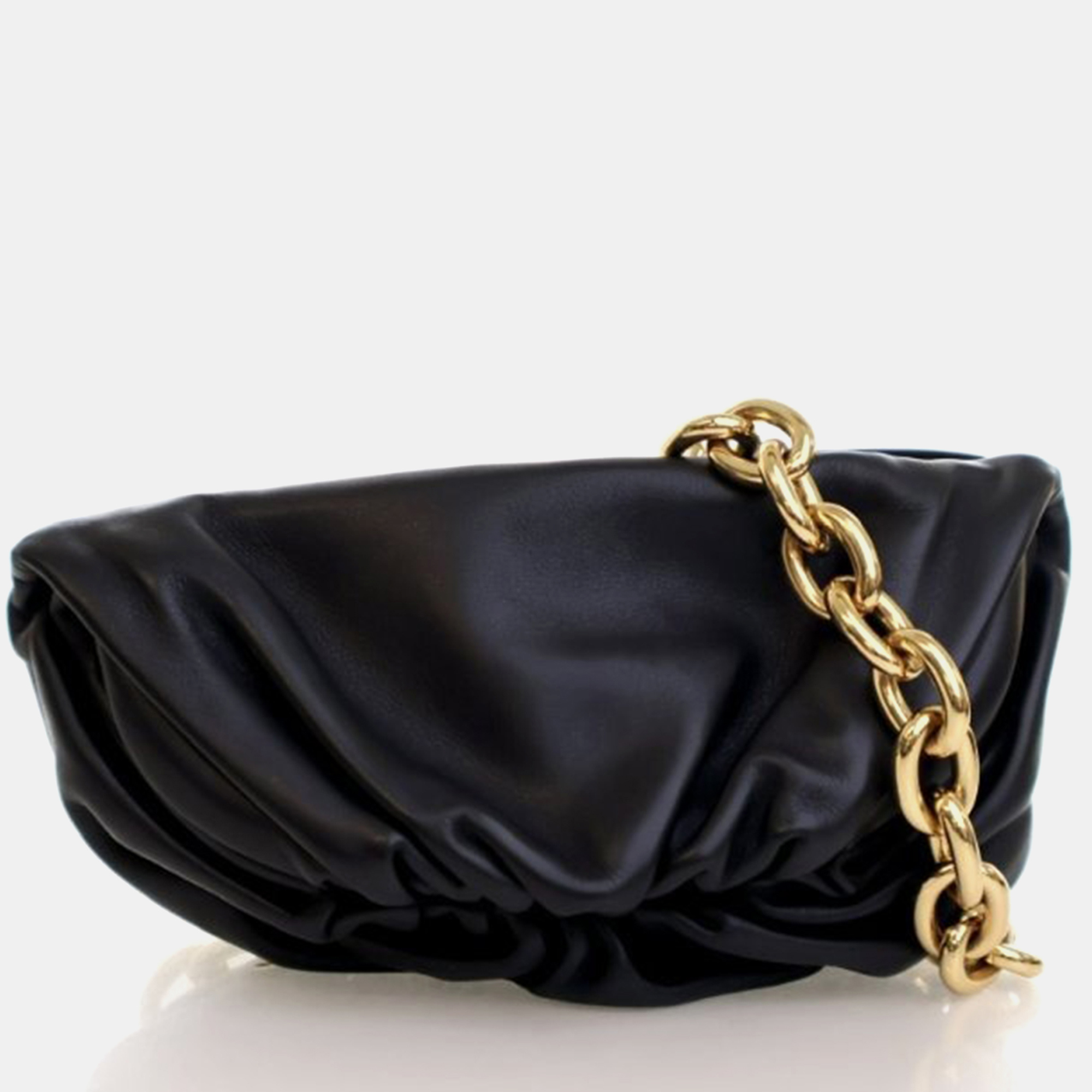 

Bottega Veneta Calfskin The Belt Chain Pouch, Black