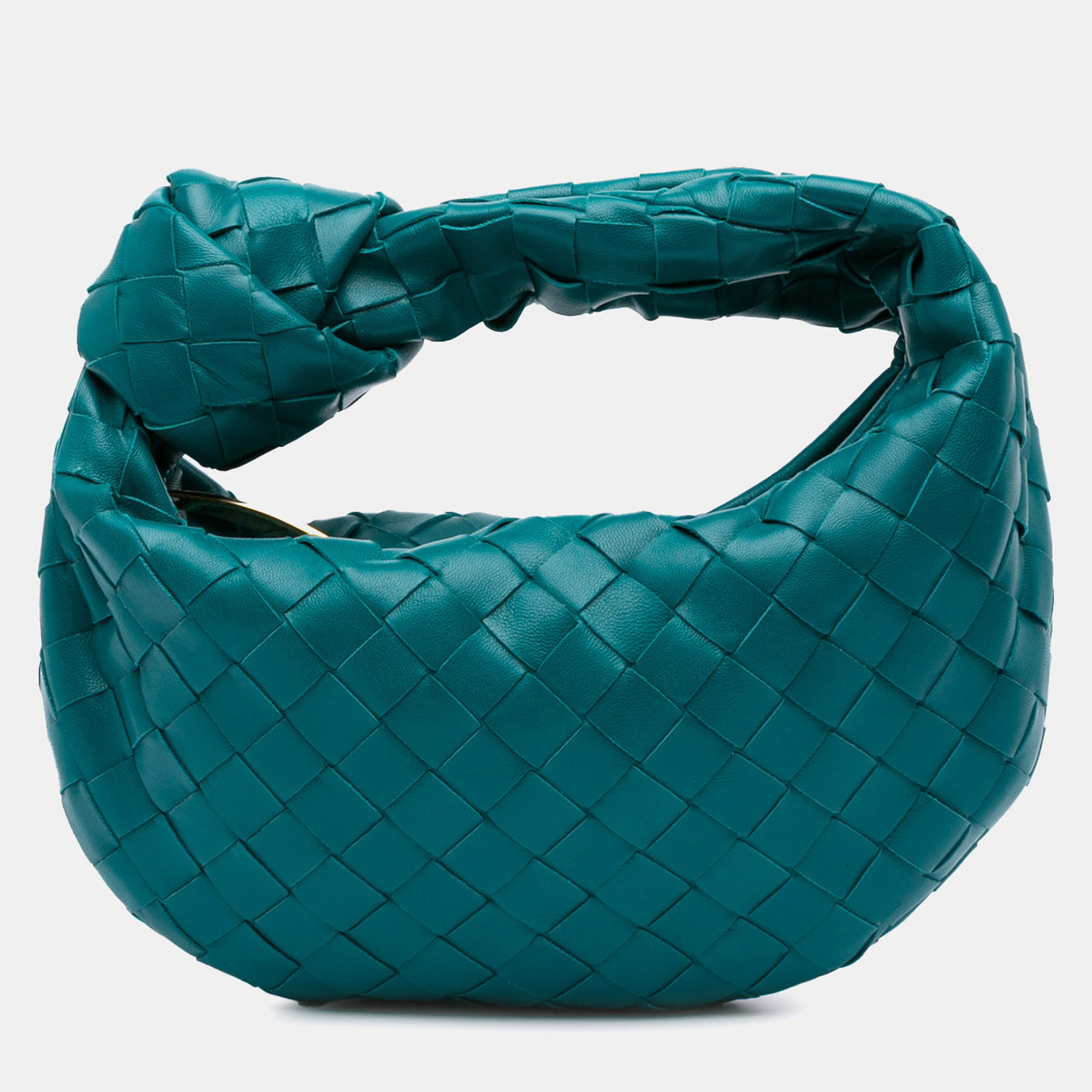 

Bottega Veneta Blue Mini Nappa Intrecciato Jodie
