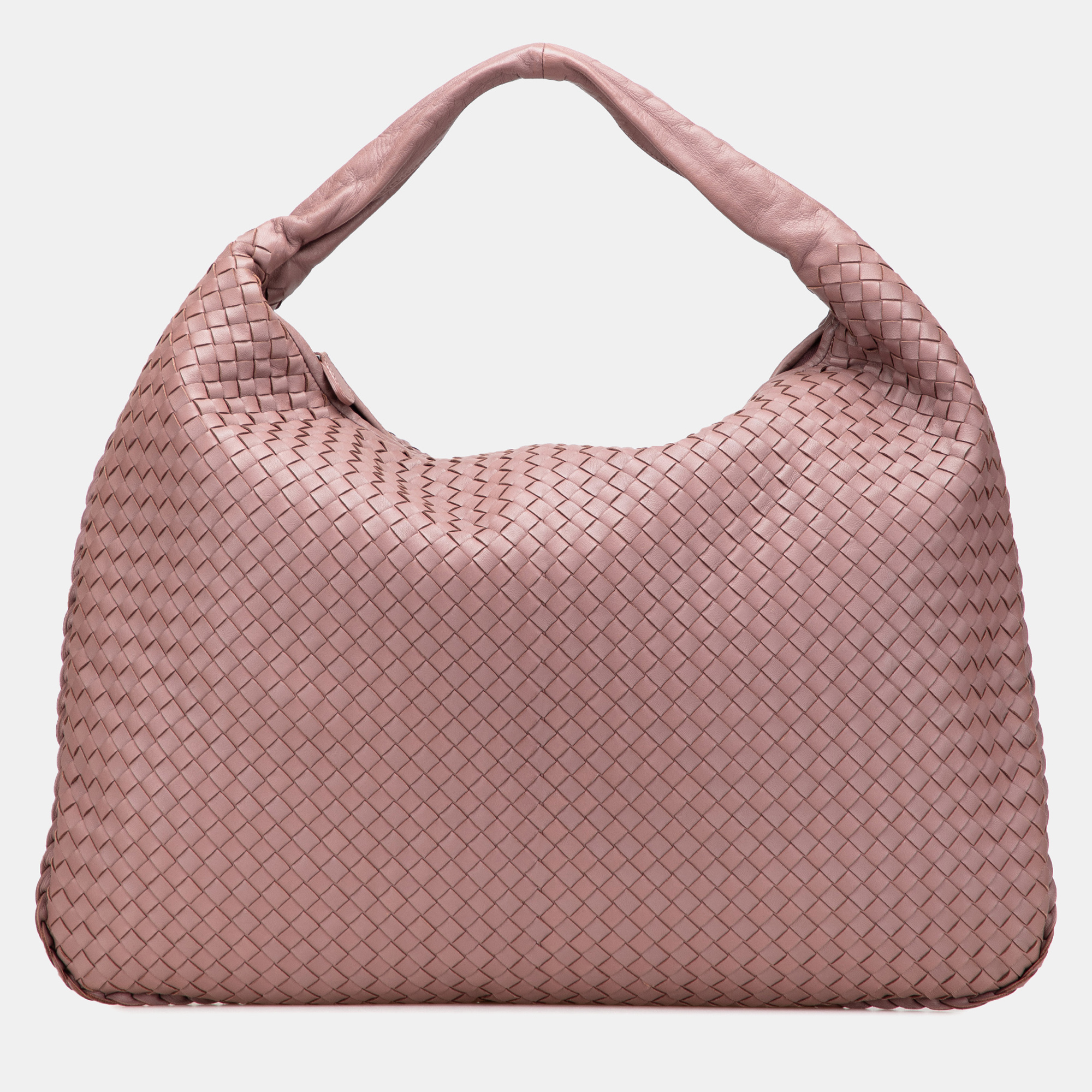 

Bottega Veneta Pink Large Nappa Intrecciato Veneta Hobo
