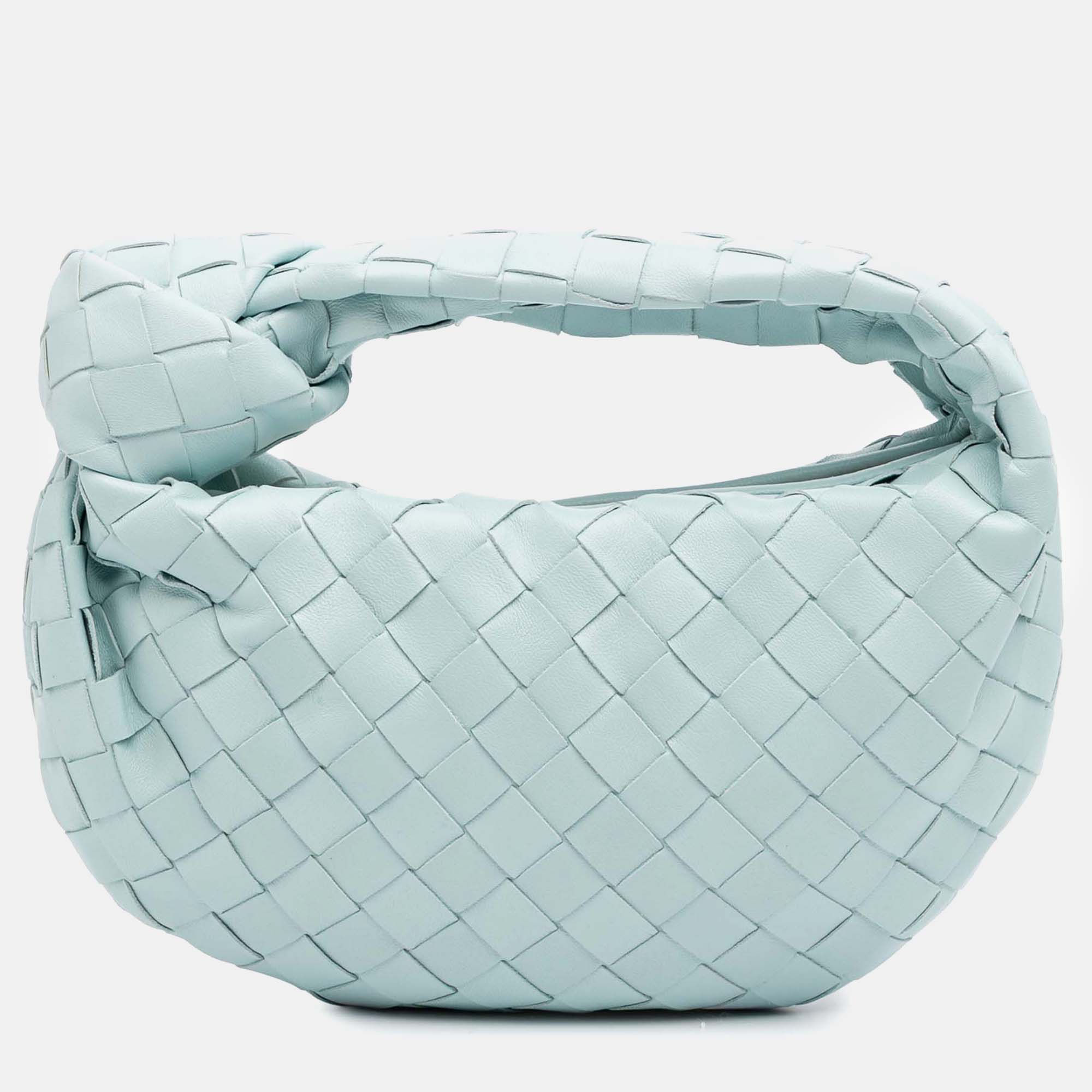 

Bottega Veneta Blue Mini Nappa Intrecciato Jodie