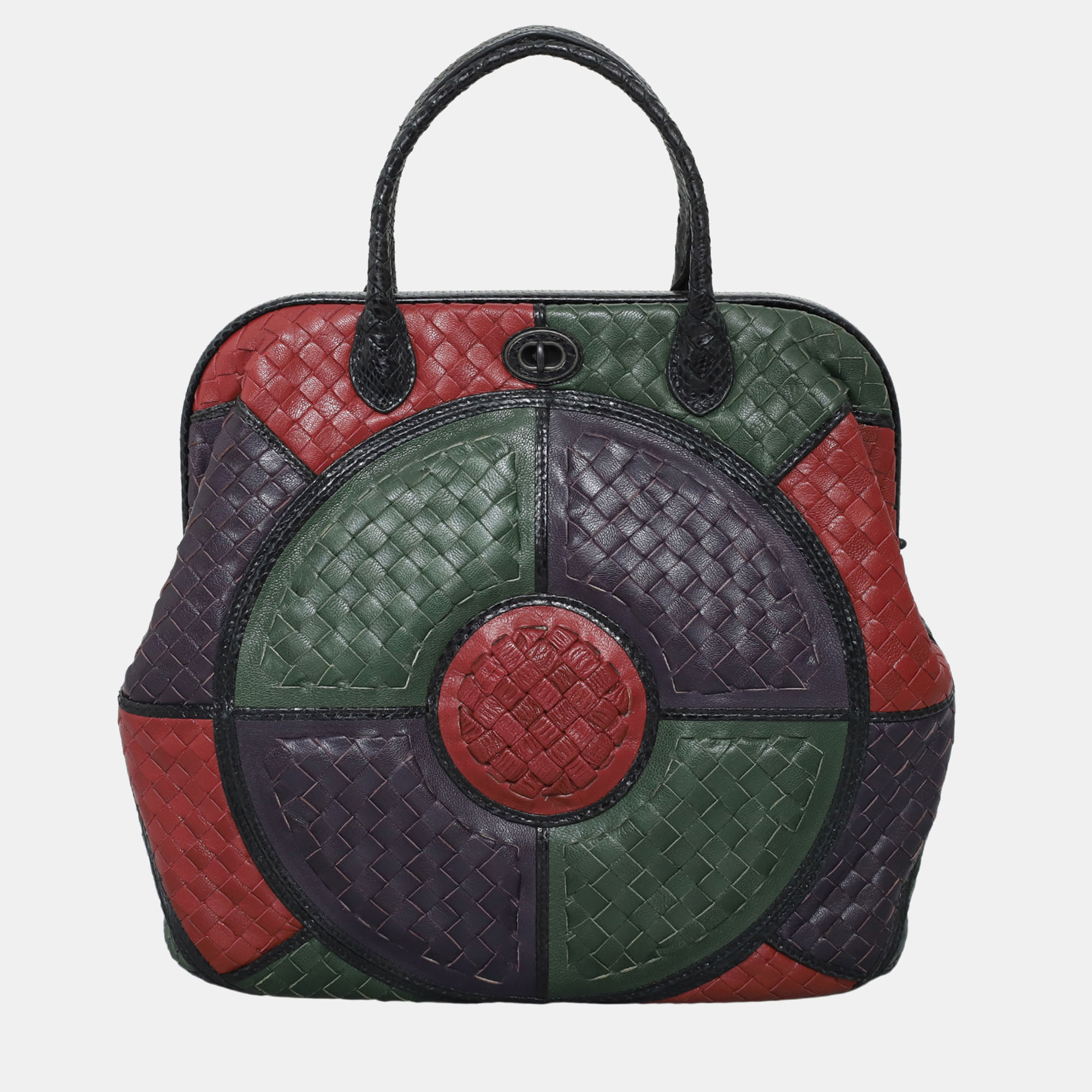 

Bottega Veneta Fall 2008 Multicolor Intrecciato Top Handle