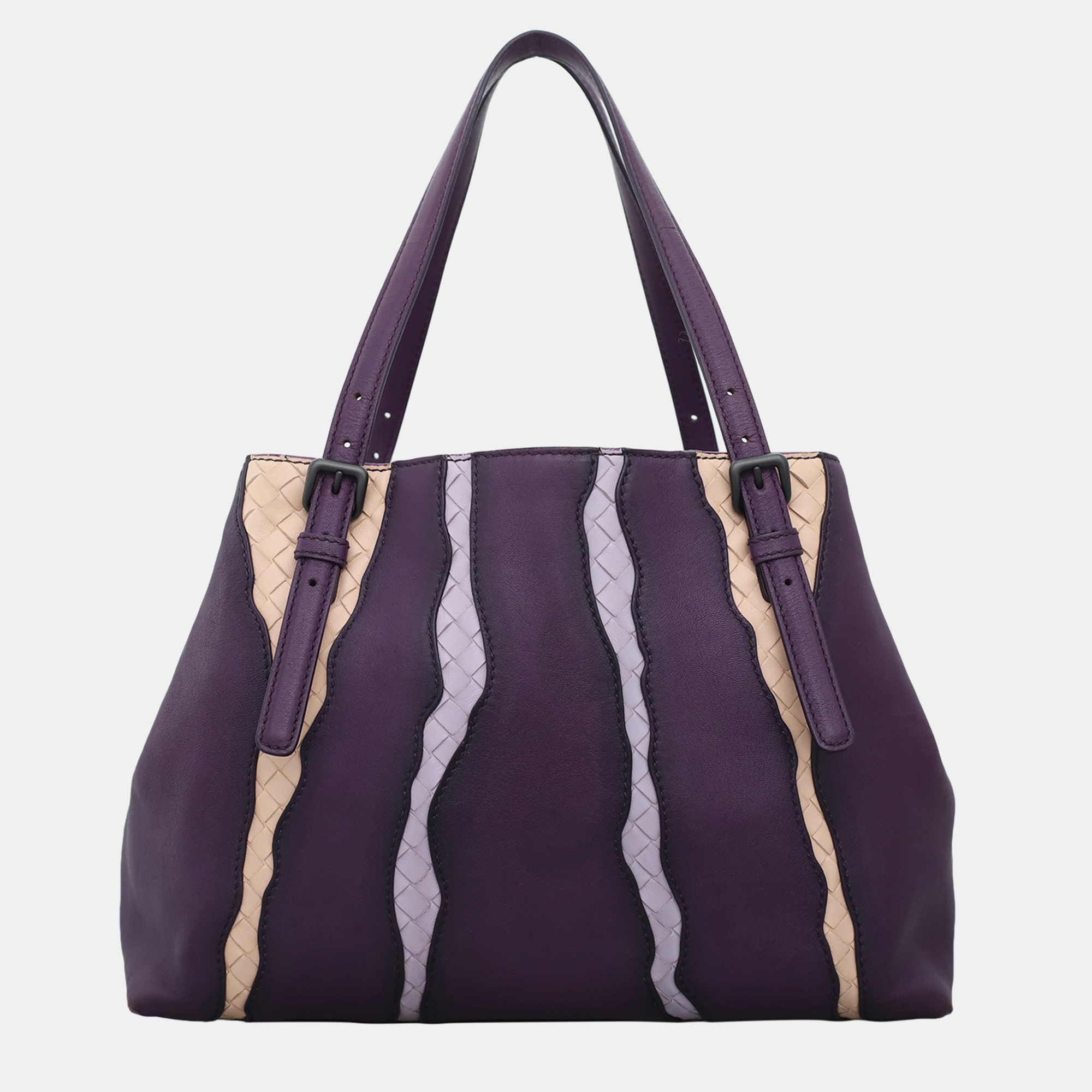 

Bottega Veneta Monalisa Intrecciato Leather Tote Bag, Purple