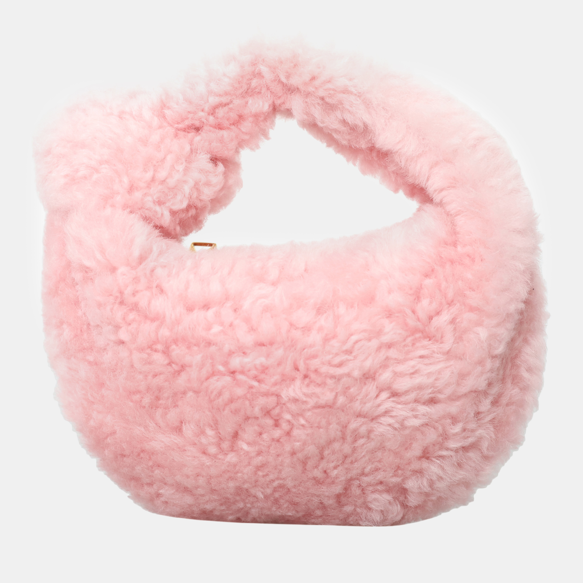 

Bottega Veneta Shearling Mini Jodie Bag, Pink